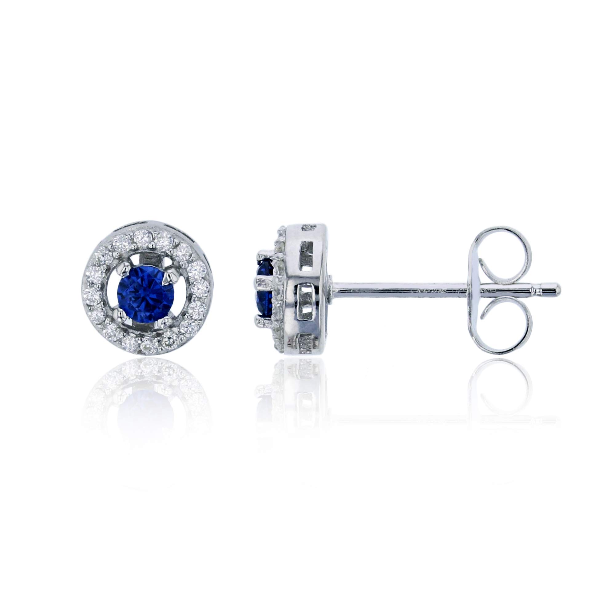 Sterling Silver 3mm Round Halo Solitaire Stud Earrings for Women - Elegant & Minimalist Jewelry for Everyday Wear, Parties & Gifts