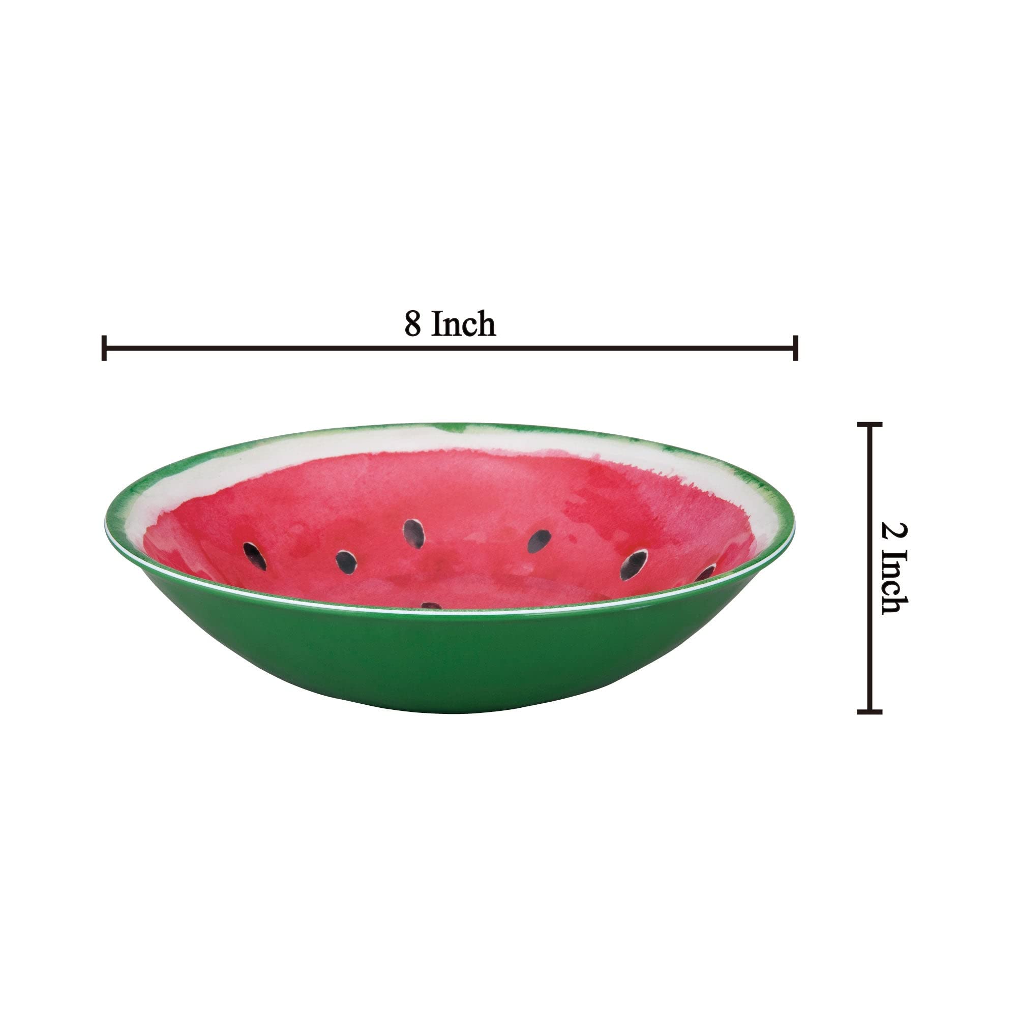 BPA-Free 8-Inch Melamine Bowls Set of 6 - Dishwasher Safe for Pasta, Rice & Soup