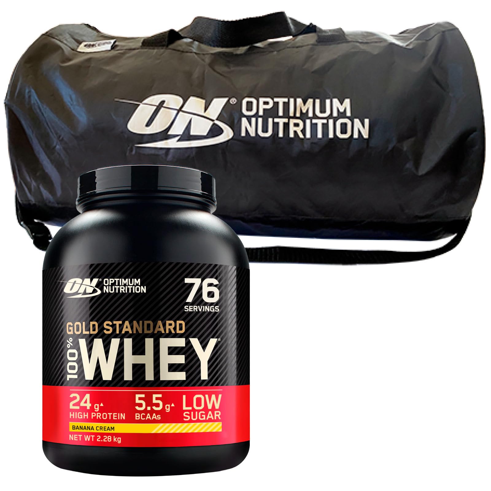 Optimum Nutrition Gold Standard 100% Whey Protein Powder - 2.25kg (76 Servings) with Glutamine, BCAA & Natural Amino Acids | Banana Cream Flavor for Muscle Growth, Recovery & Performance | Ideal for Post-Workout, Gym, Fitness & Bodybuilding
