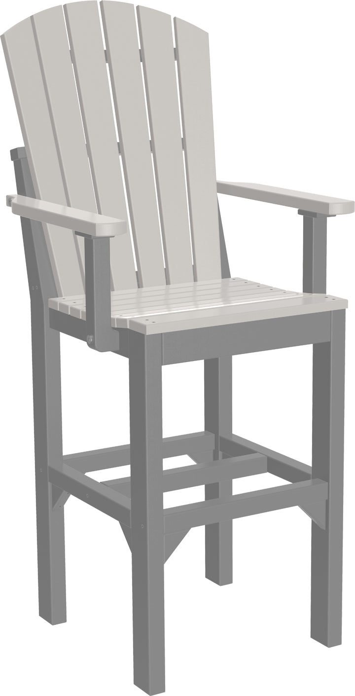 Premium Adirondack Bar Height Arm Chair - Outdoor Patio, Garden, Deck & Poolside Seating - Durable & Weather-Resistant for Ultimate Relaxation