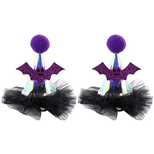 Uonlytech 2-Pack LED Halloween Hair Clips - Flashing Light Up Hairpins for Women & Girls - Perfect for Halloween Parties, Cosplay, Raves & Night Events