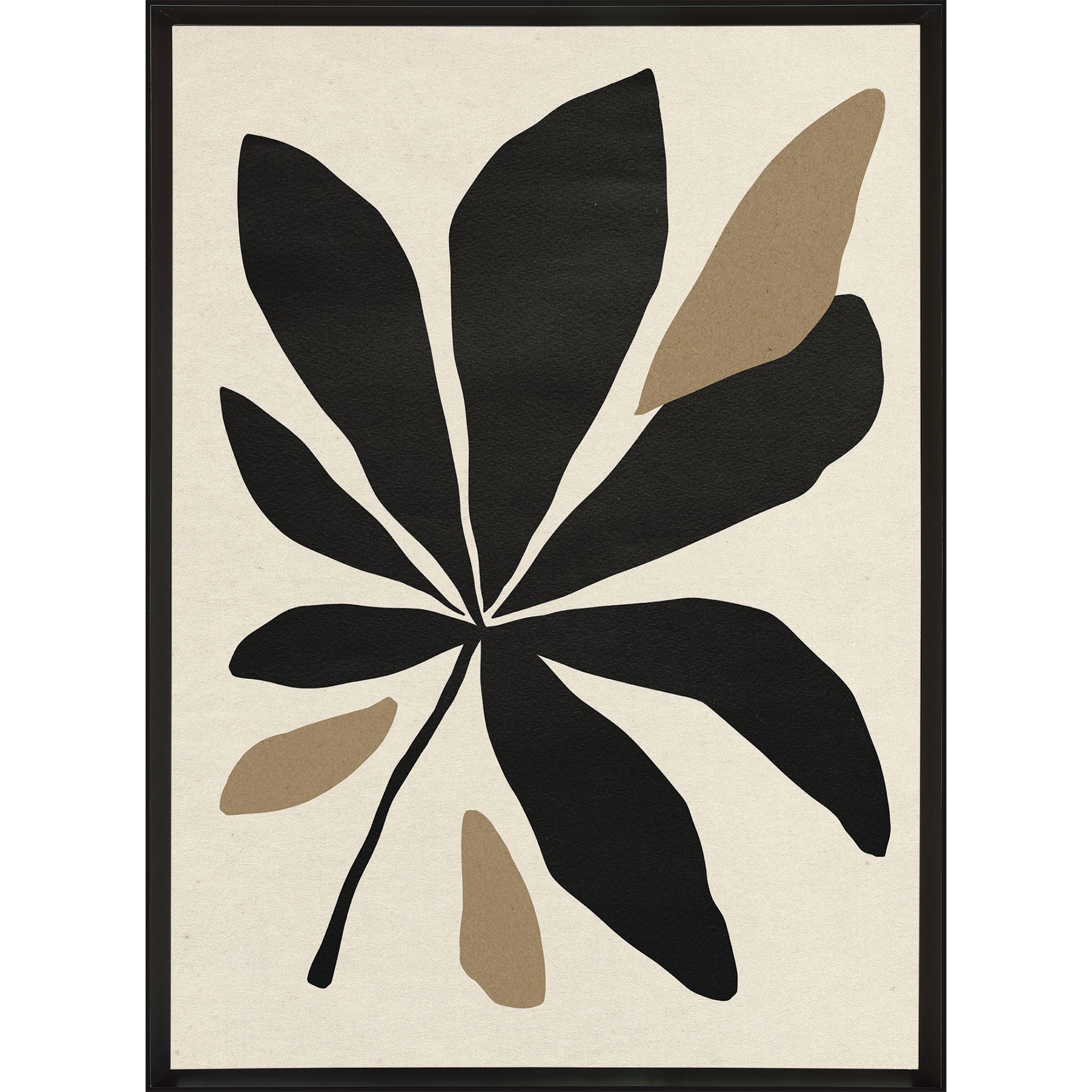 Botanical Cutout II Wall Art - 22x30 Inches Floral Canvas Print for Home Decor, Living Room, Bedroom & Office - Nature Inspired Modern Artwork