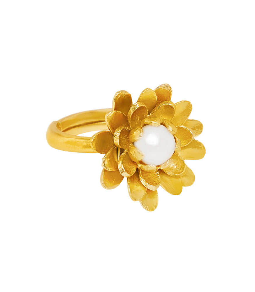 Jasmine's Delight Ring - Elegant Floral Sterling Silver Ring for Women | Perfect for Weddings, Anniversaries & Romantic Gifts