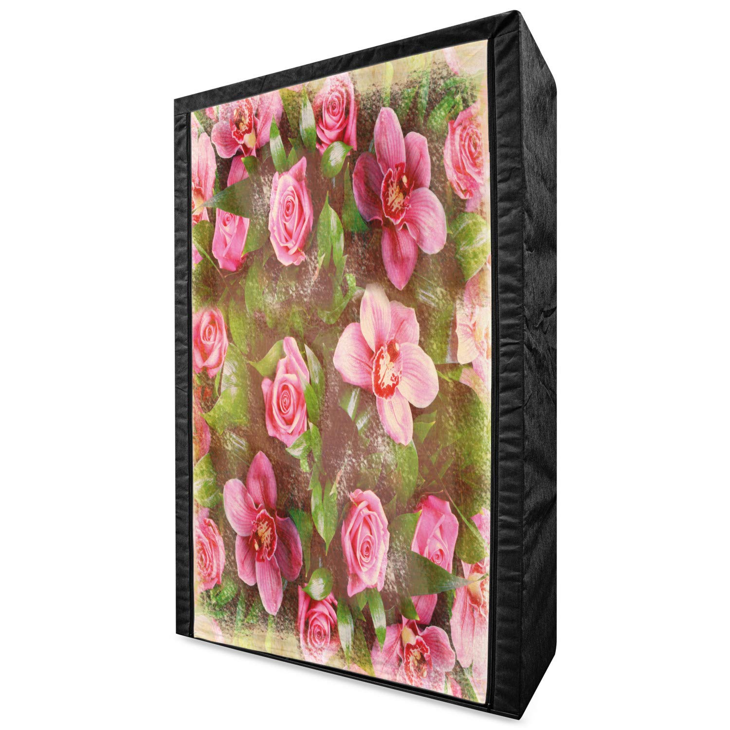 Ambesonne Shabby Floral Portable Fabric Wardrobe - 42.5