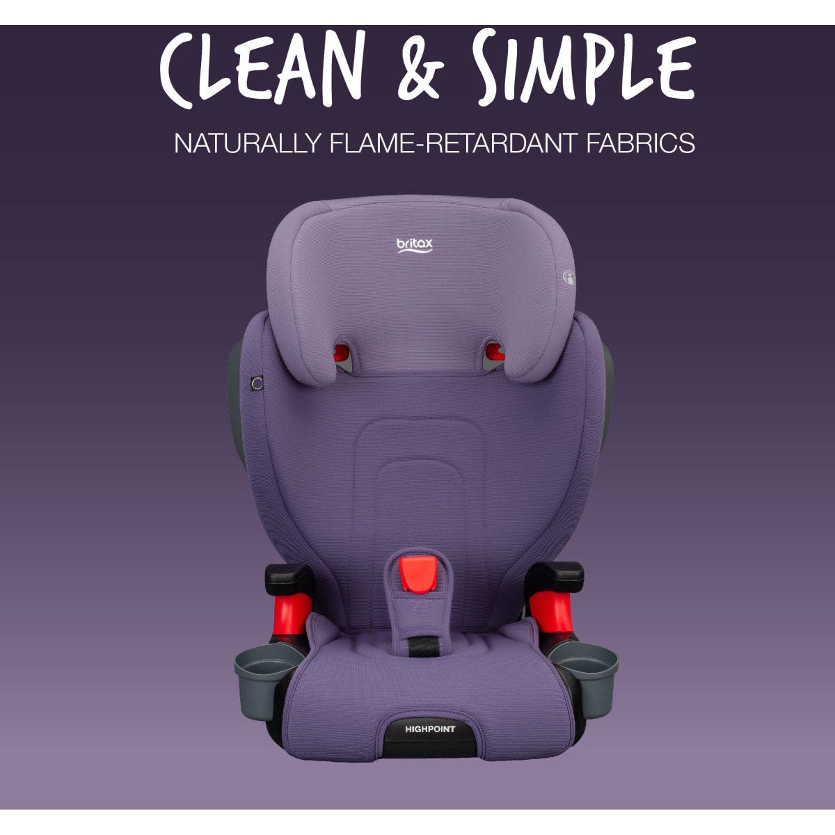 Britax Highpoint Backless Belt Positioning Booster Car Seat - Safewash Fabric for Easy Cleaning | Safe & Comfortable for Kids 4-12 Years | Perfect for School, Travel & Everyday Use