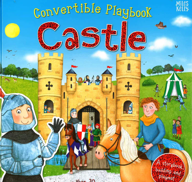 Castle Convertible Playbook - Kids Playhouse & Book Nook for Indoor & Outdoor Fun