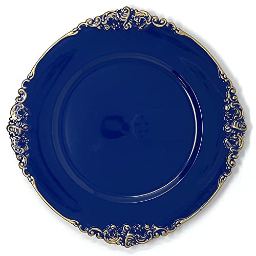 Floral Royal Blue