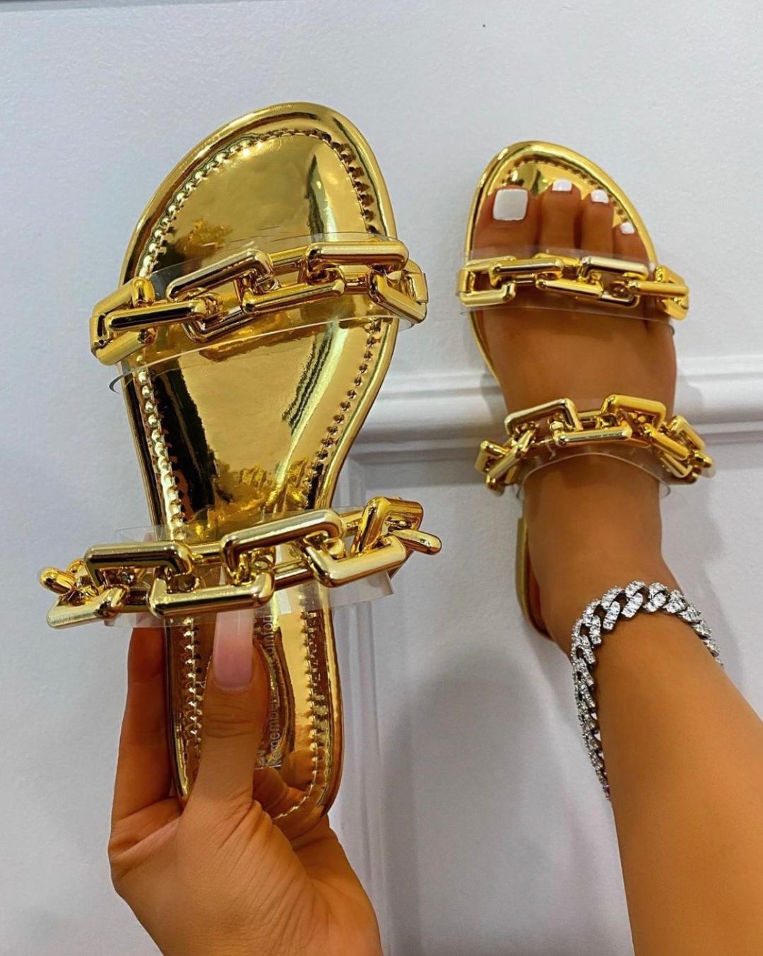 Lexi Women's Gold Gladiator Sandals - Comfortable Strappy Flat Summer Sandals for Beach, Walking, and Casual Outfits
