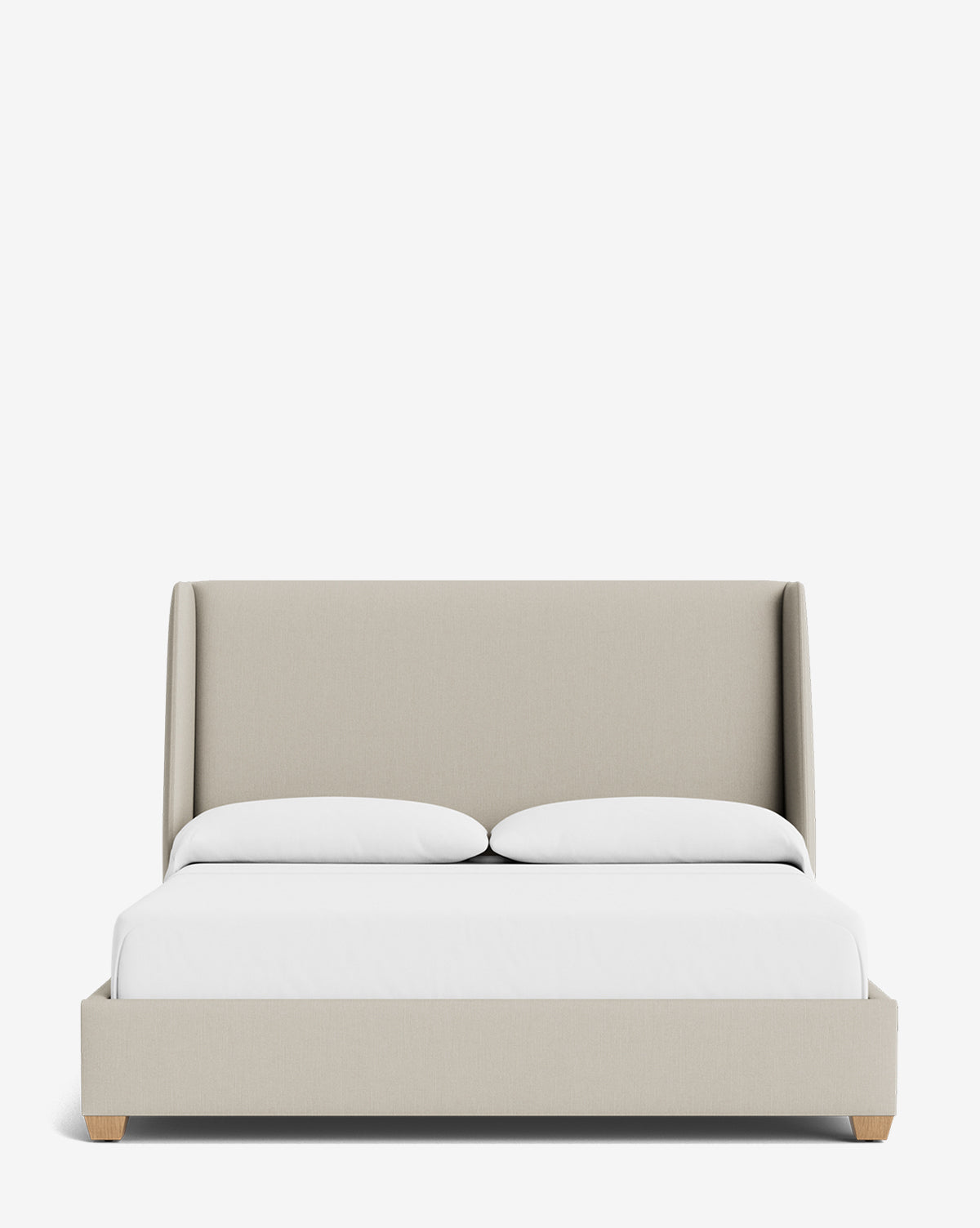 Walt Bed Tall Headboard - Queen Size Upholstered Bed Frame with Adjustable Height - Perfect for Modern Bedroom Decor & Small Spaces