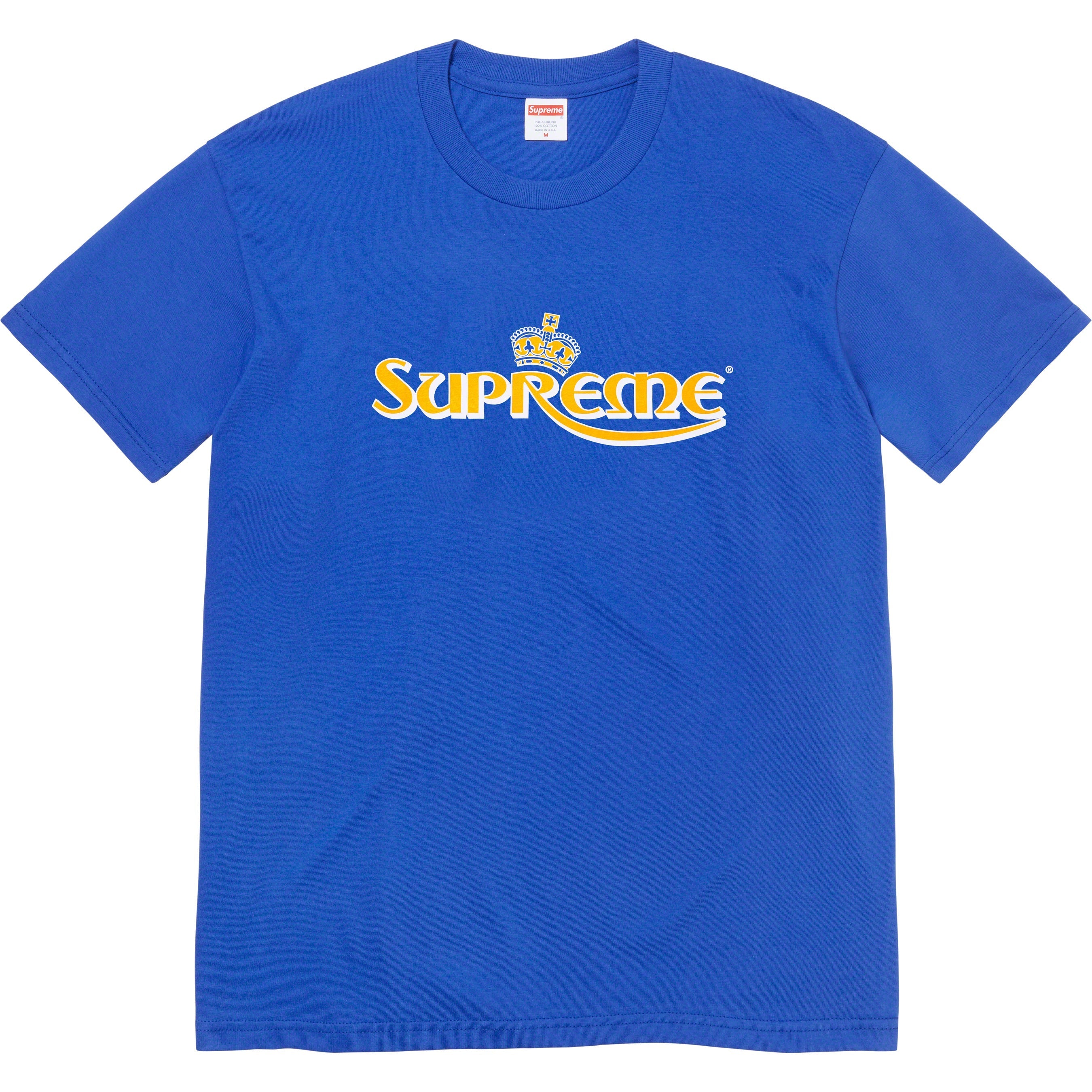 Supreme Crown Graphic T-Shirt for Men - Soft Cotton Short Sleeve Tee in Royal Blue | Casual Streetwear & Everyday Wear