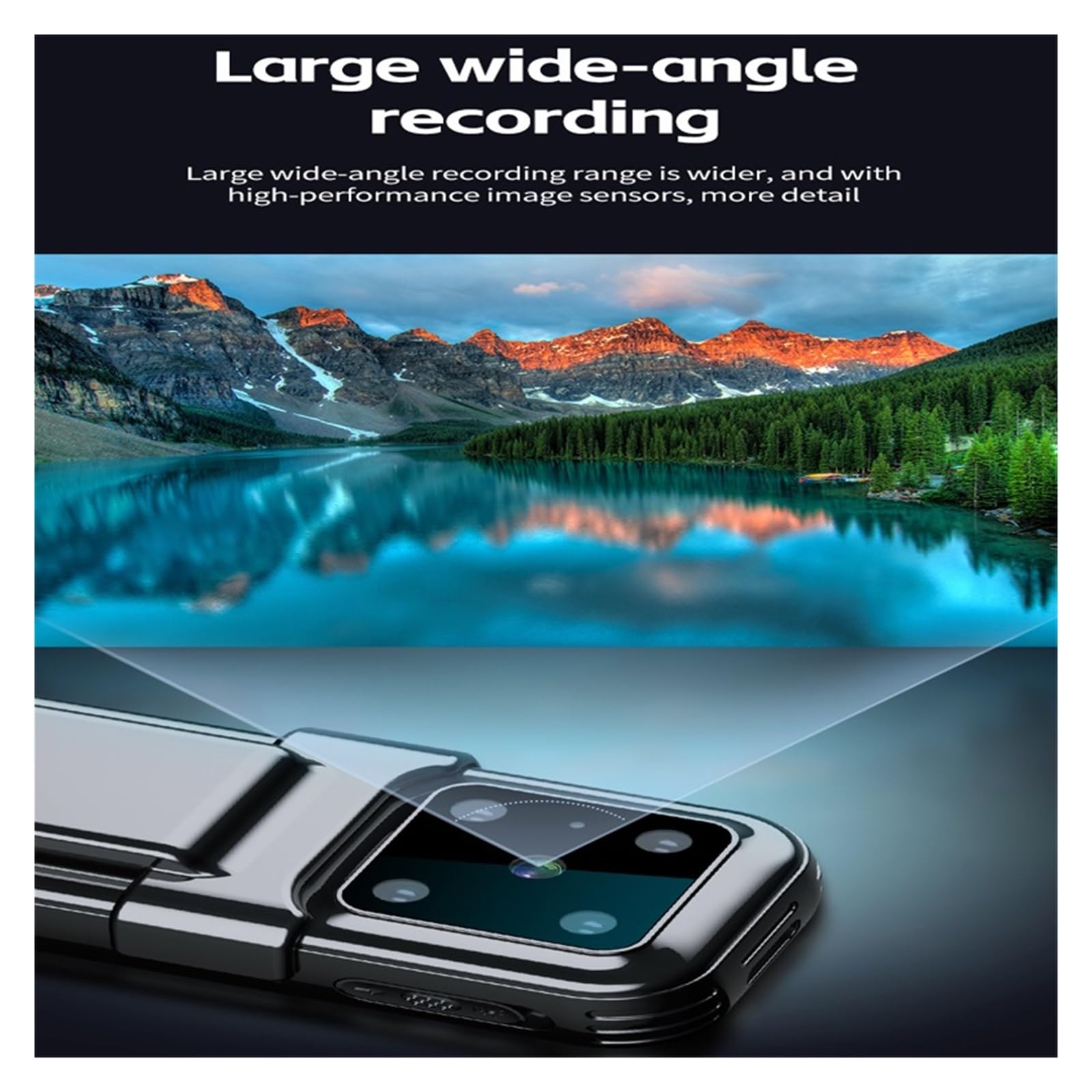 4K HD Action Camera - Waterproof Sports Camera with Night Vision, 128GB Built-in, Dash Cam, Bike Helmet Mount, Magnet Suction for Cycling, Motorcycle, Skiing, Surfing & Outdoor Adventures