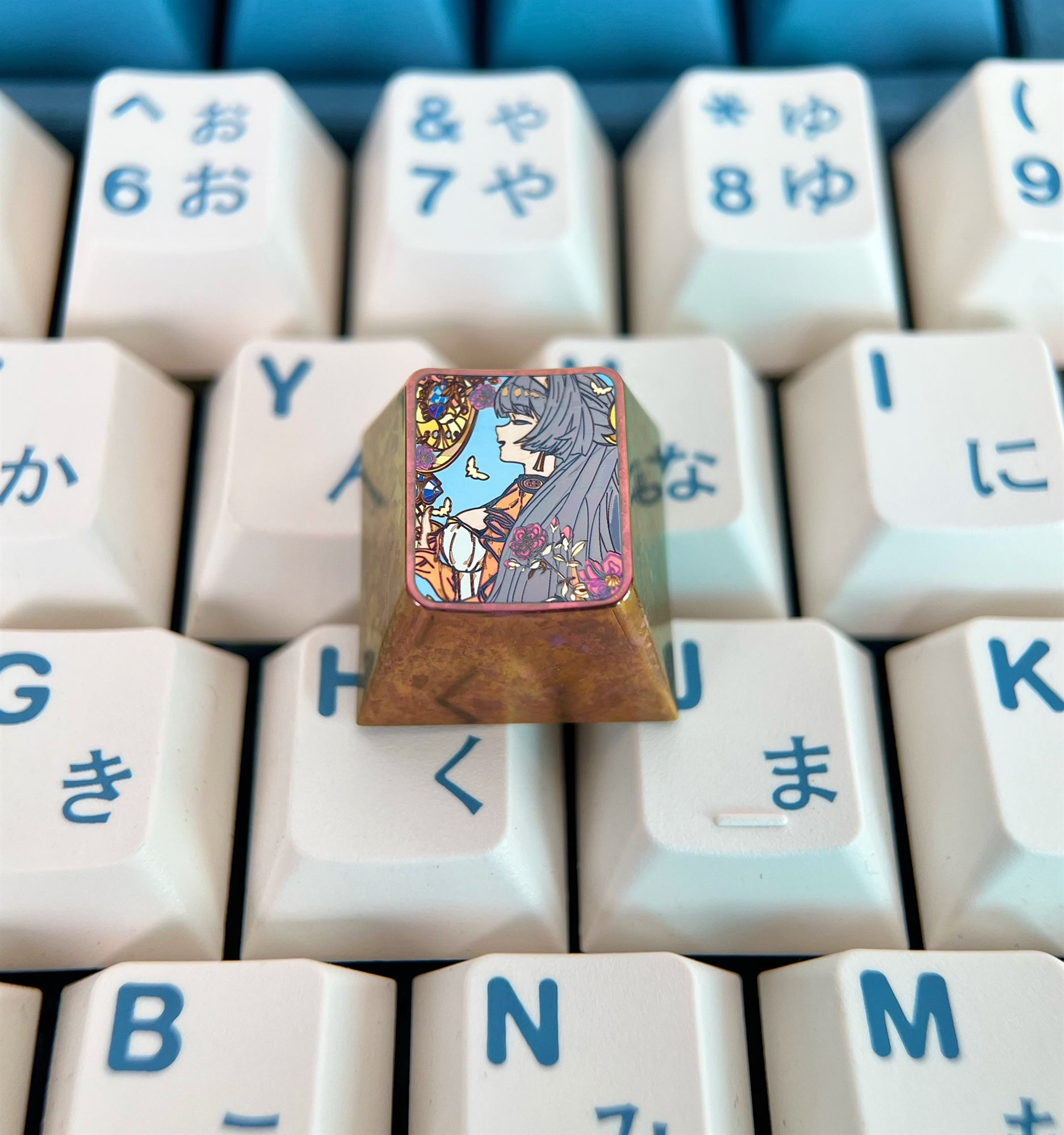 Honkai: Star Rail Titanium Alloy Custom Keycaps - Anime Game Character Themed Mechanical Keyboard Accessories for Gaming PC Setup & Collectors