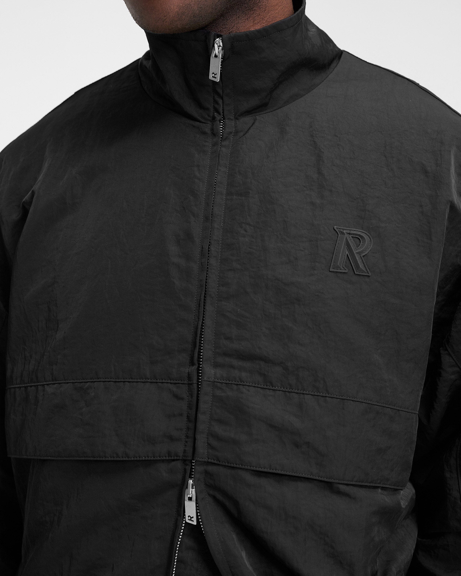 Men's Black Track Overcoat - Stylish Winter Coat for Running, Hiking & Outdoor Activities