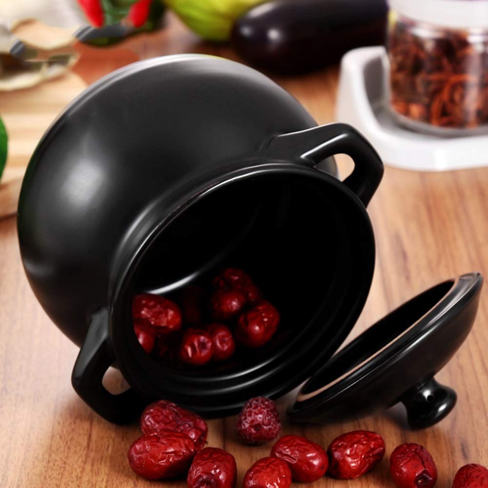 Earthen Casserole Cookware - Small Heat-Resistant Pot with Excellent Heat Retention | Durable & Safe Packaging | Perfect for Slow Cooking, Stews & Soups