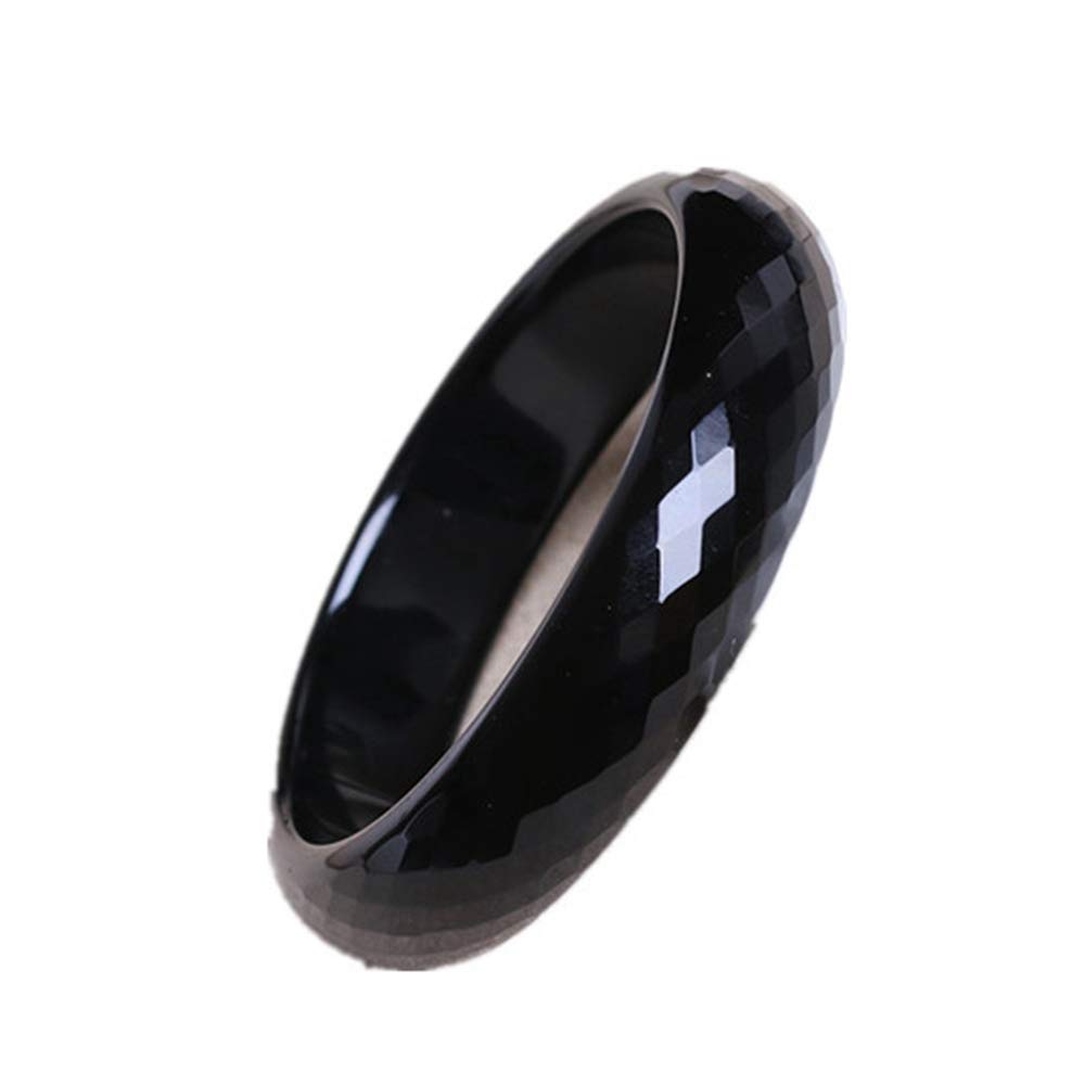 Juyude Black Agate Crystal Bracelet for Women - Elegant Cut Beaded Healing Jewelry | Perfect for Meditation, Yoga & Spiritual Gifts