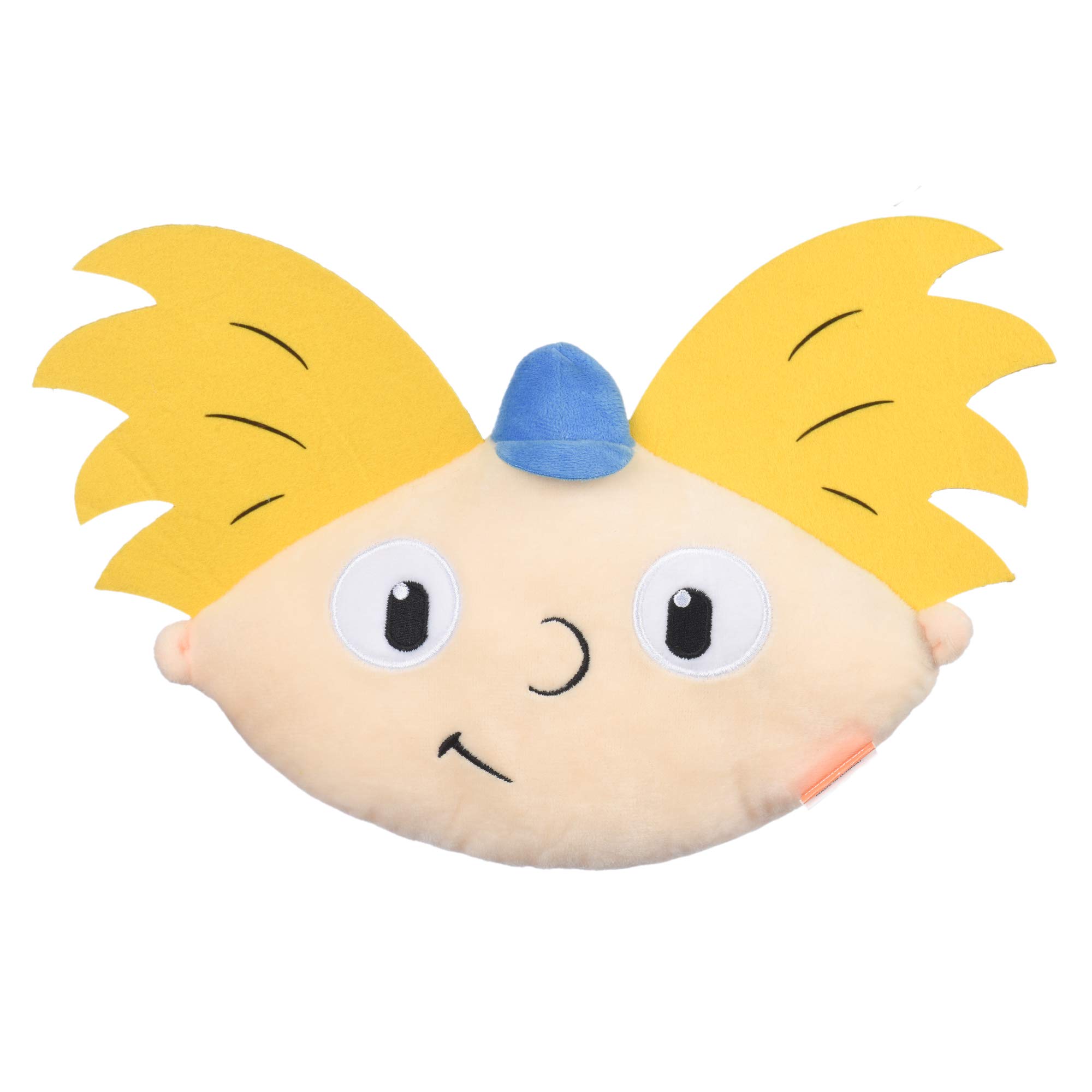 Nickelodeon Hey Arnold Football Head Plush Dog Toy – 8 Inch Squeaky Soft Toy for Small & Large Dogs | 90s Cartoon Collectible for Playtime & Nostalgic Gift