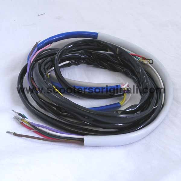Vespa Wiring Loom Harness for VM2T VL1T VN1 VN2 Models | Compatible with 1954-1957 Vespa Scooters | Electrical Wiring Replacement Part for Vintage Scooter Restoration & Repair