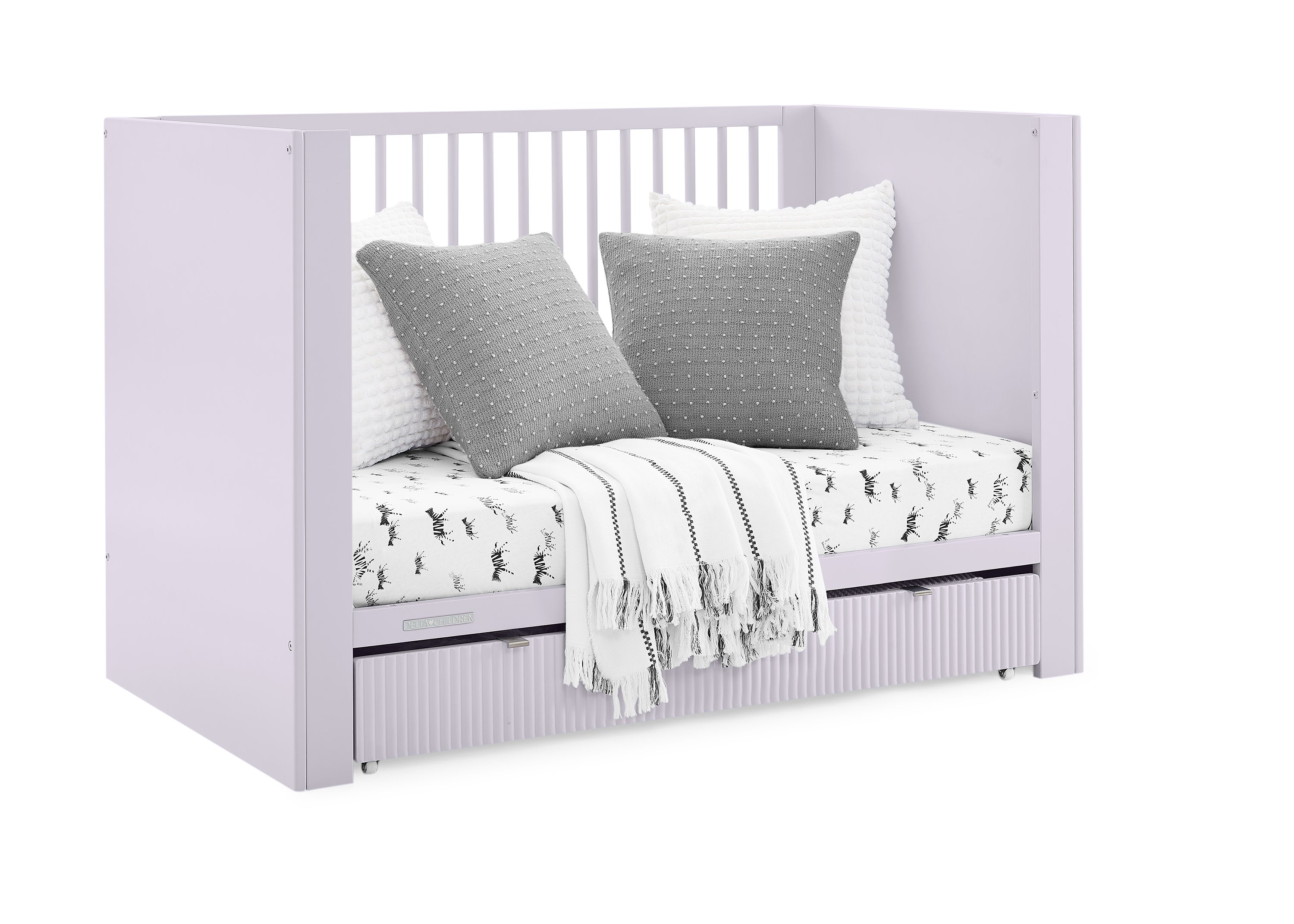 Cassie 4-in-1 Convertible Baby Crib with Storage Drawer - Nursery Furniture for Newborn to Toddler Bed | Perfect for Small Spaces & Modern Nurseries