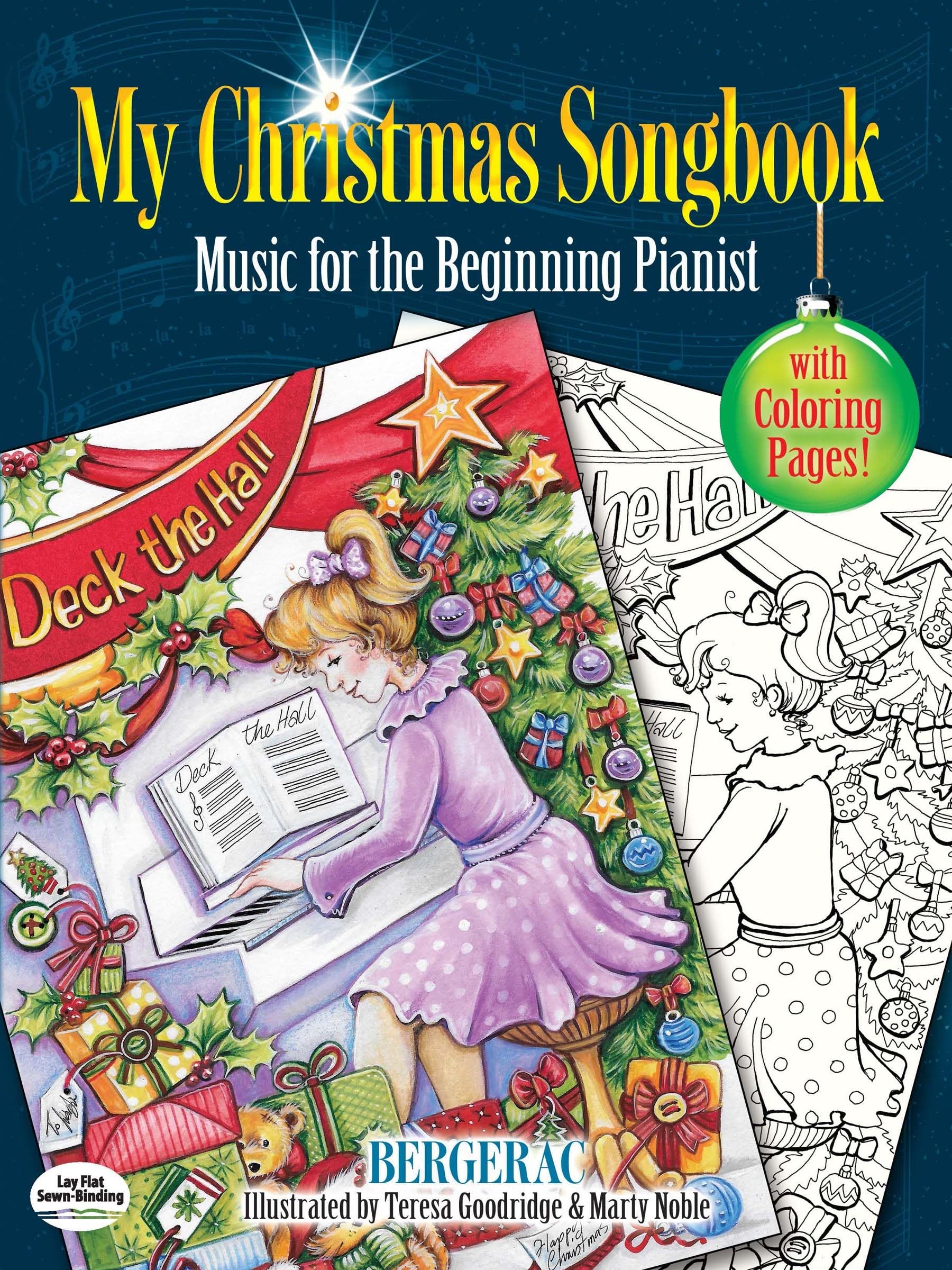 My Christmas Songbook: Easy Piano Music for Beginners with Coloring Pages | Dover Holiday Activity Book for Kids | Perfect for Family Gatherings & Holiday Celebrations