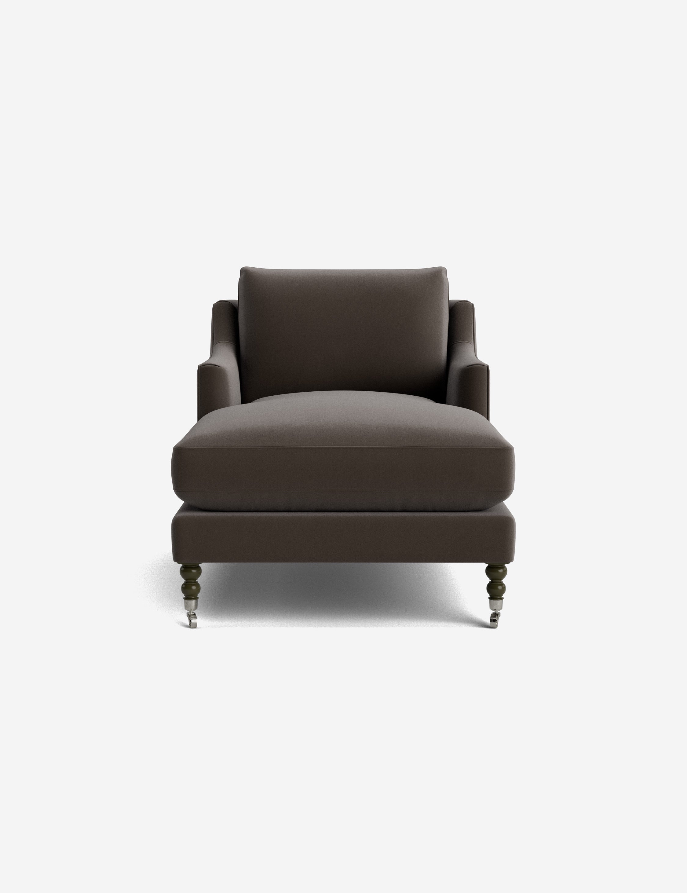 Fabienne Chaise Lounge Chair - Modern Accent Chair for Living Room, Bedroom & Office - Stylish Mid-Century Design with Upholstered Seat and Wooden Legs - Perfect for Relaxing, Reading & Home Decor