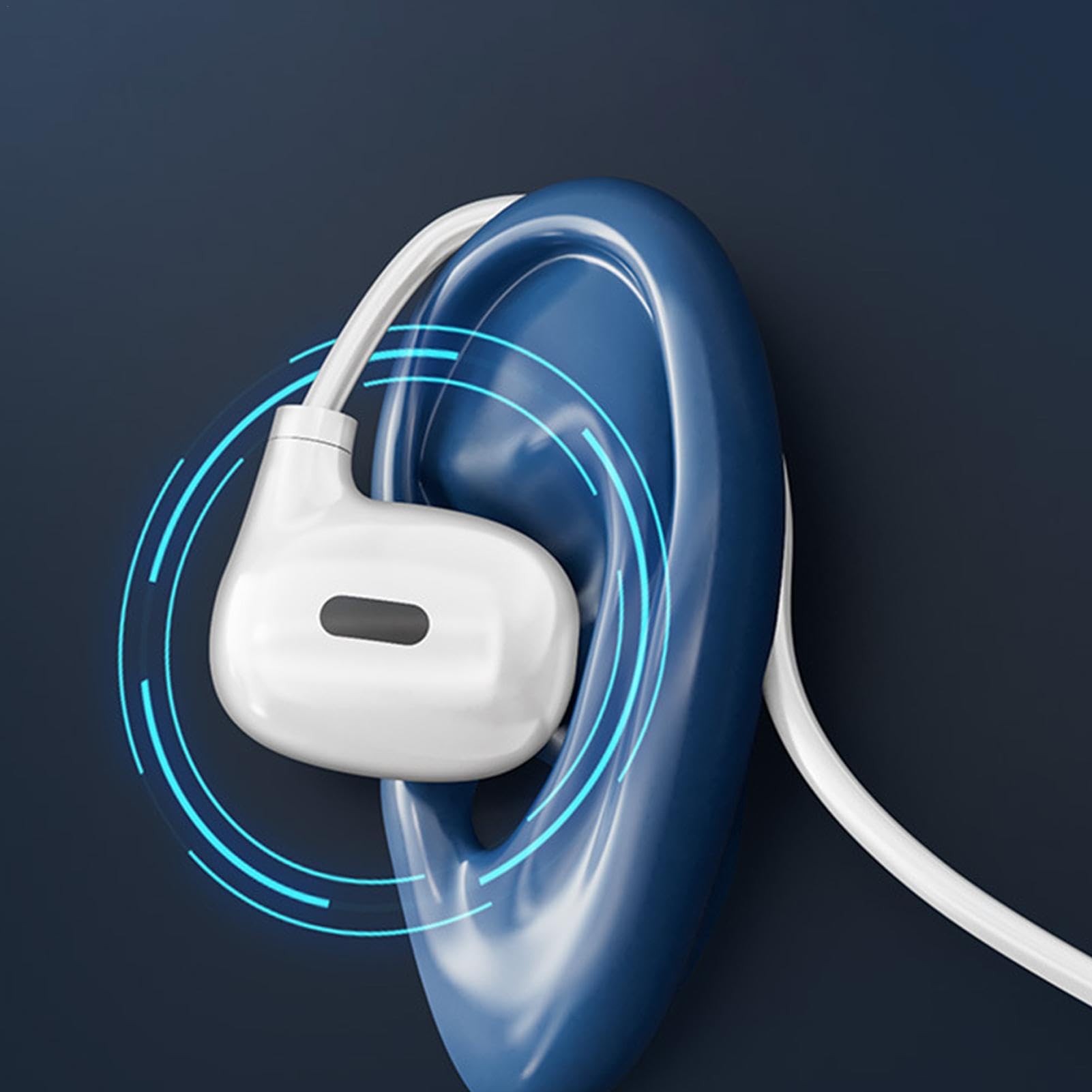 Open Air Earbuds - Wireless Bluetooth Open Ear Headphones with Air Conduction Technology | Sweatproof Lightweight Earless Earbuds for Running, Cycling, Hiking & Outdoor Sports | 8-Hour Battery Life