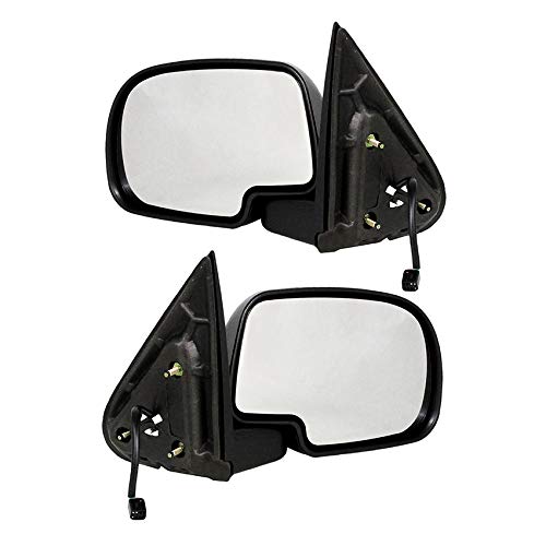 RAREELECTRICAL Replacement Door Mirrors Pair for 1999-2002 Chevrolet Silverado 1500 - OEM 15172248 & 15172247 - Perfect for Truck Upgrades & Side View Safety