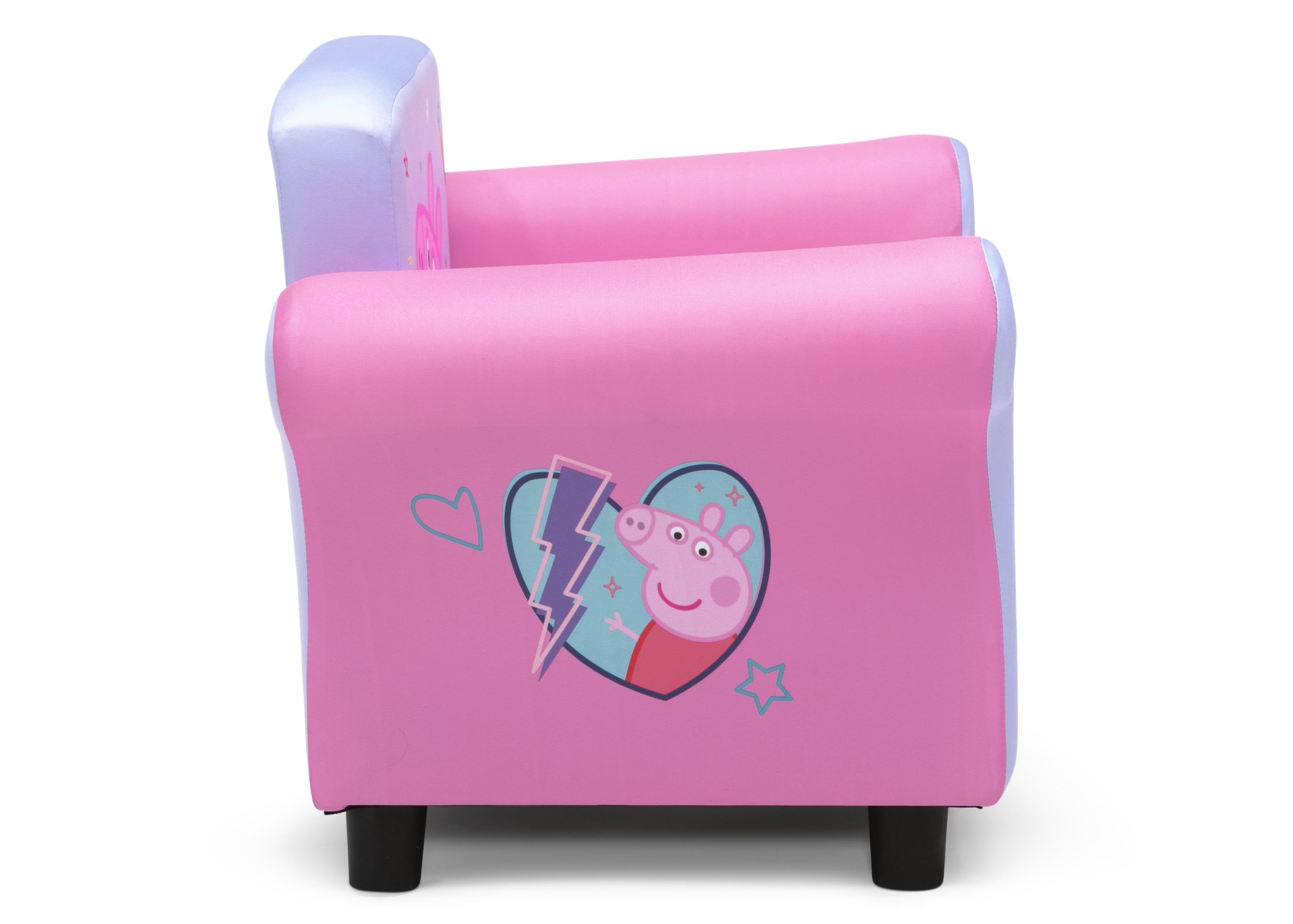 Peppa Pig Kids Armchair - Soft Upholstered Children's Chair with Cute Cartoon Design for Bedroom, Playroom & Nursery - Perfect Gift for Toddlers & Preschoolers