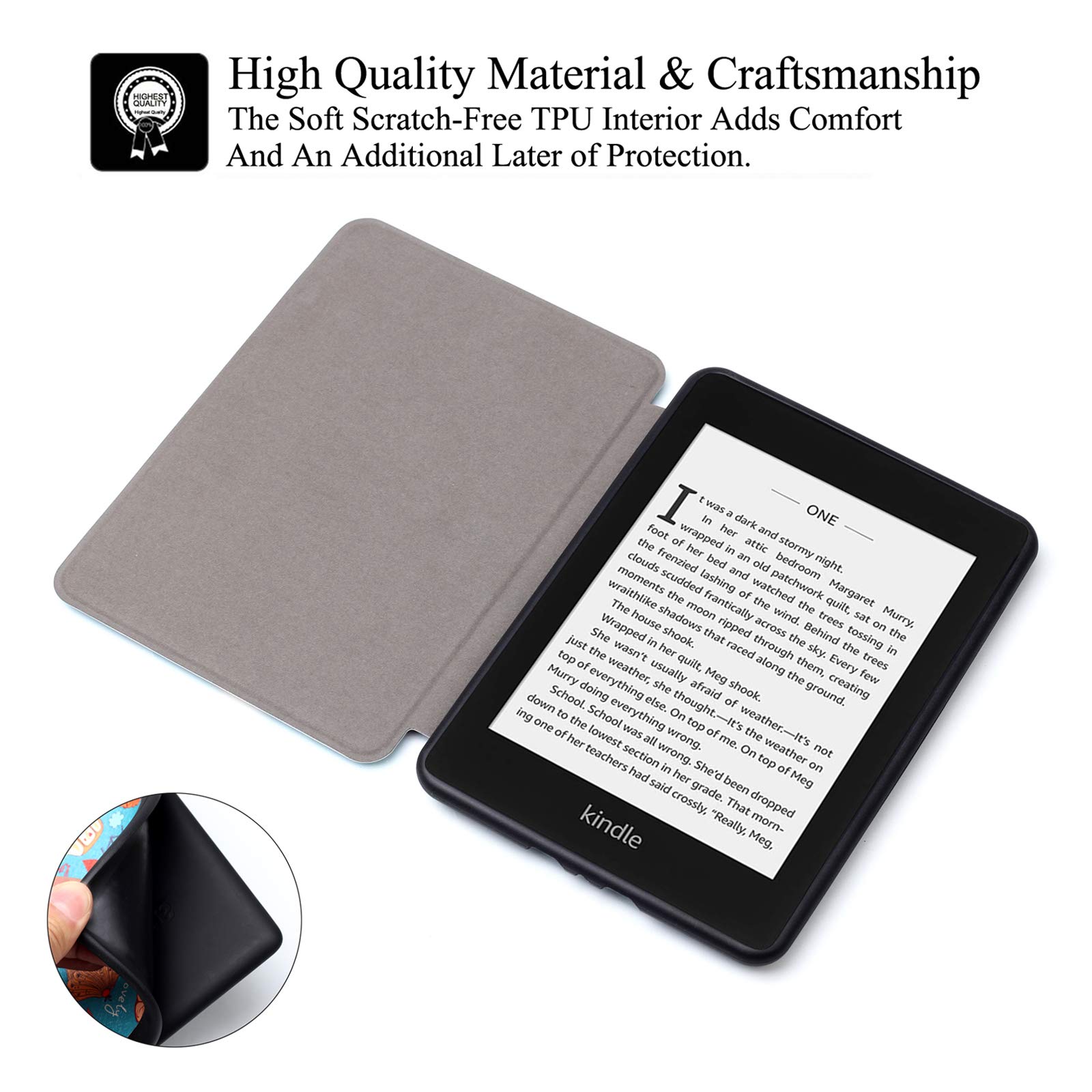 Thinnest Lightweight PU Leather Smart Cover Case for 6