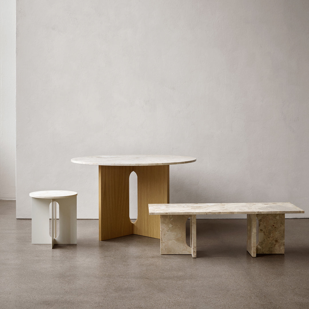 Modern Androgyne Side Table - Minimalist Nightstand, Bedside Table for Bedroom, Living Room & Office - Stylish End Table with Storage Shelf