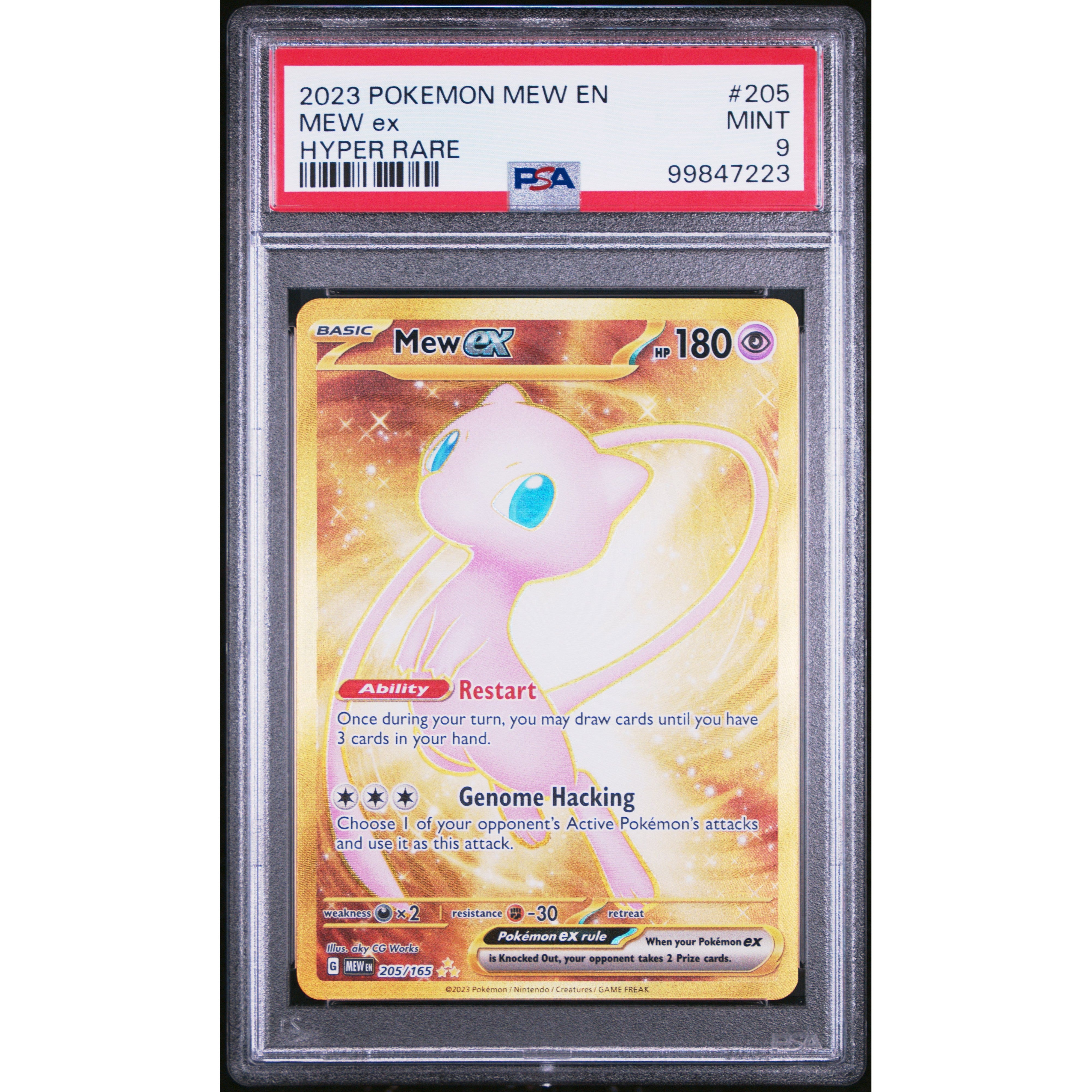 2023 Pokemon 151 Mew Hyper Rare 205/165 PSA 9 Graded Card - Perfect for Collectors, Gaming Battles & Investment