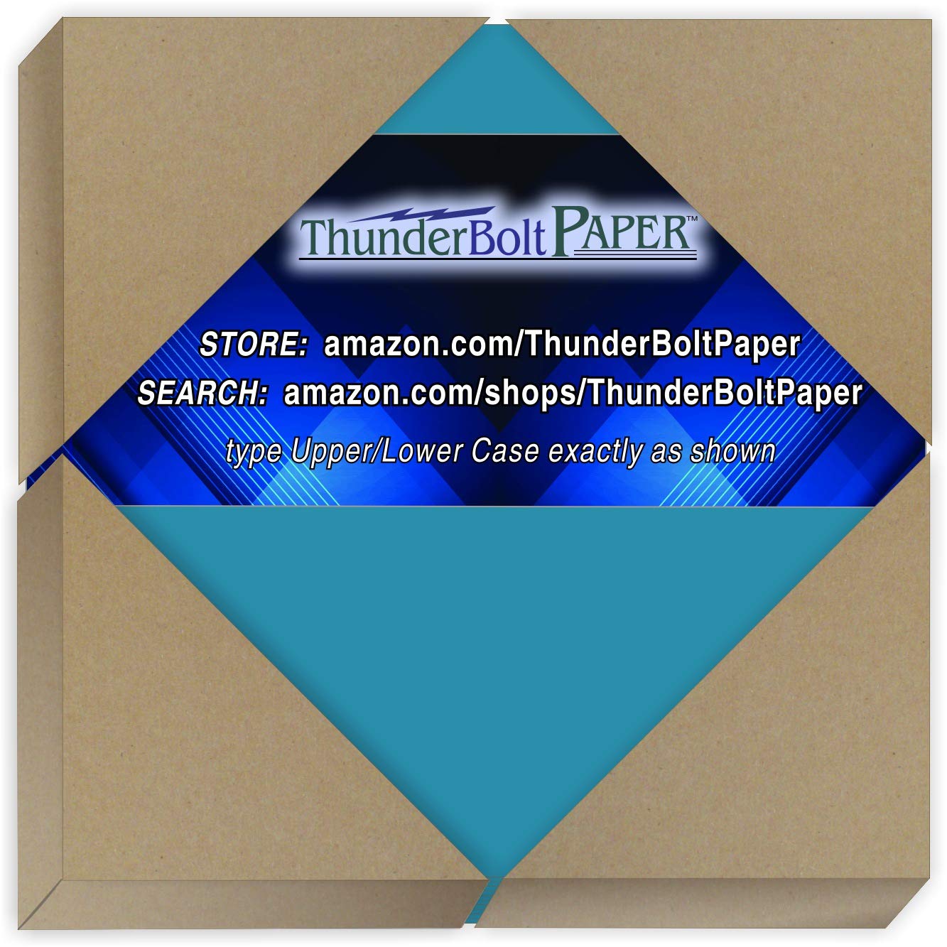 250 Bright Aqua Blue 65# Cardstock Sheets - 4x4 Inch Square Paper for Scrapbooking, DIY Crafts, Greeting Cards - Premium Smooth 65 lb Cover Stock - Perfect for Card Making, Invitations, Paper Crafts
