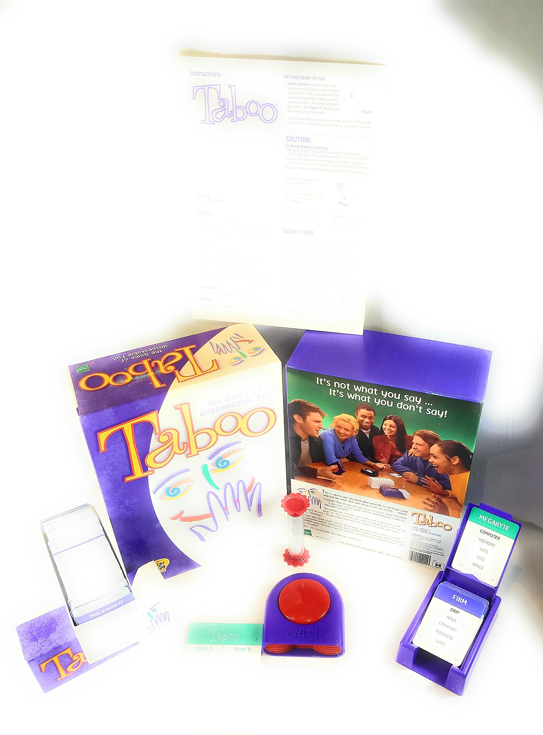 Taboo Board Game - 2000 Edition | Fun Party Game for Adults & Families | Perfect for Game Nights, Gatherings & Icebreakers
