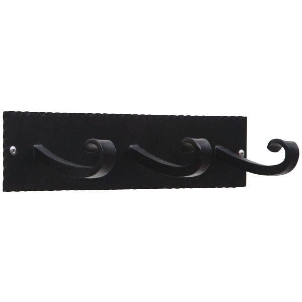 Lodge Triple Hook Bracket - Heavy Duty Wall Mounted Hooks for Hanging Pots, Pans & Kitchen Utensils - Perfect for Kitchen Organization & Garage Storage (3-Pack)