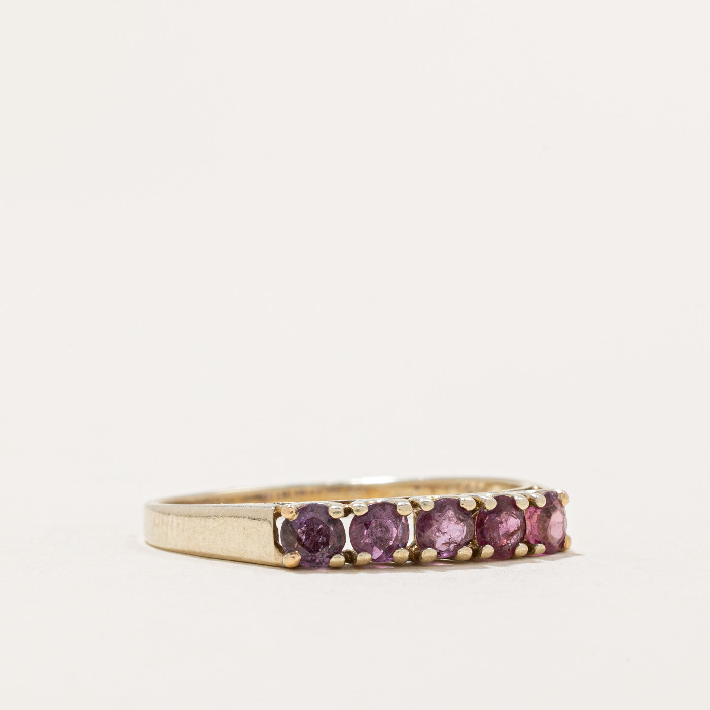 0.34ctw Five Stone Ruby Ring - Size 7.75 | Elegant Birthstone Jewelry for Women | Perfect for Anniversaries, Engagements & Special Occasions