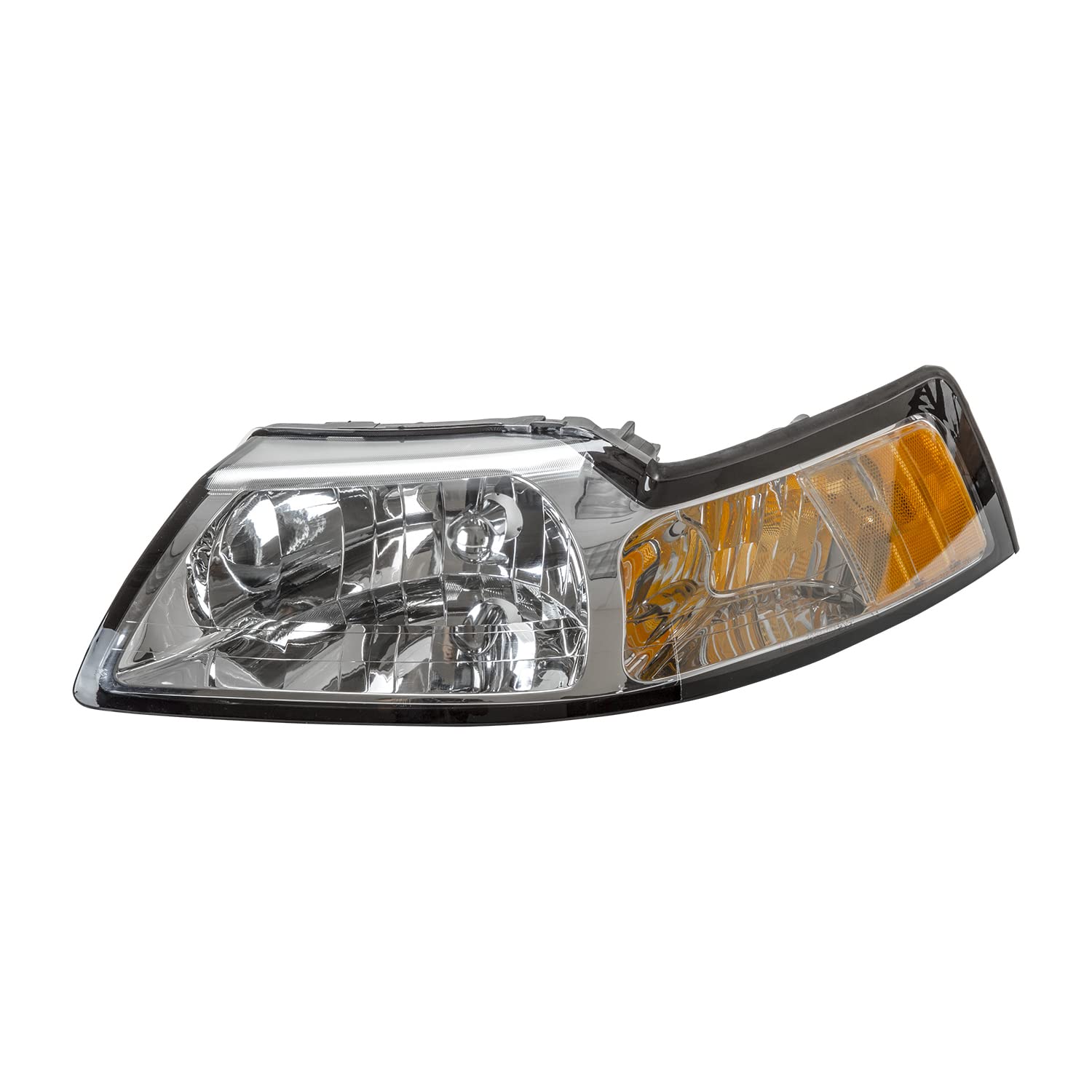 TYC 20-5696-01 Ford Mustang Driver Side Headlight Assembly - Replacement Headlamp for 2005-2014 Mustang Models - Perfect for Night Driving & Car Restoration Projects