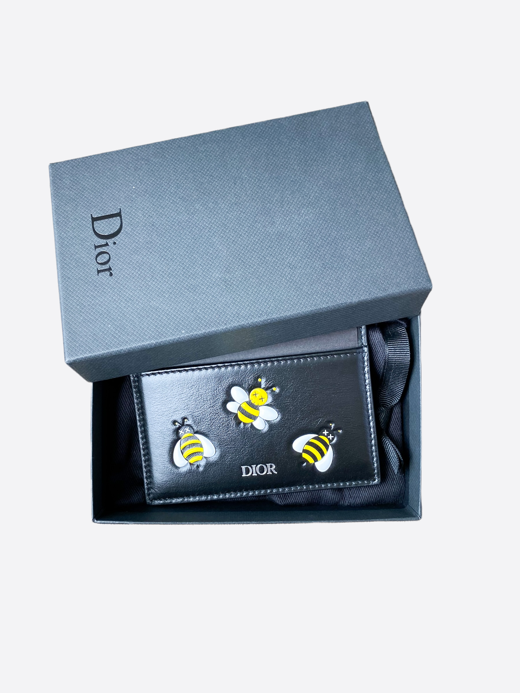 Dior Kaws Bee Card Holder Wallet - Luxury Designer Card Case for Men & Women - Perfect for Everyday Use, Travel & Gifting