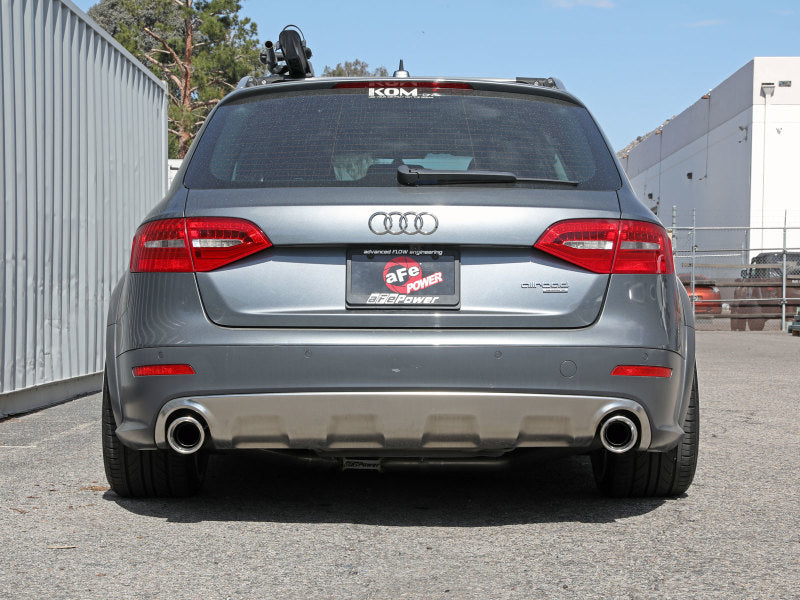 AFE MACH Force XP 13-16 Audi Allroad L4 Stainless Steel Axle-Back Exhaust System with Polished Tips - Performance Upgrade for Enhanced Sound & Power