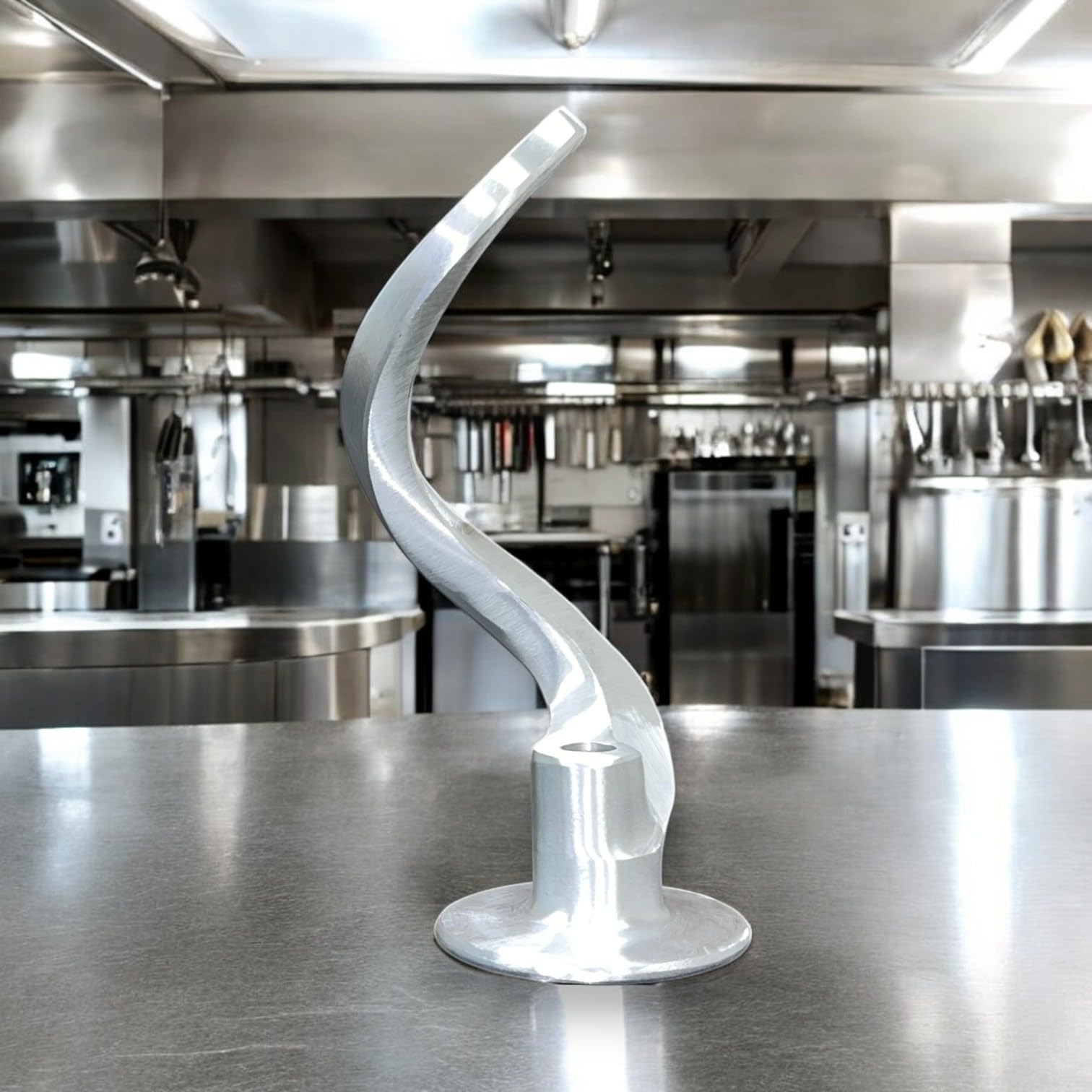 Alfa Spiral Dough Hook Attachment for Hobart 20-Quart Mixer - Compatible with HSM20, HSM20S, HSM20G - Heavy Duty Stainless Steel Spiral Dough Hook - Perfect for Bakeries, Pizzerias, and Commercial Kitchens