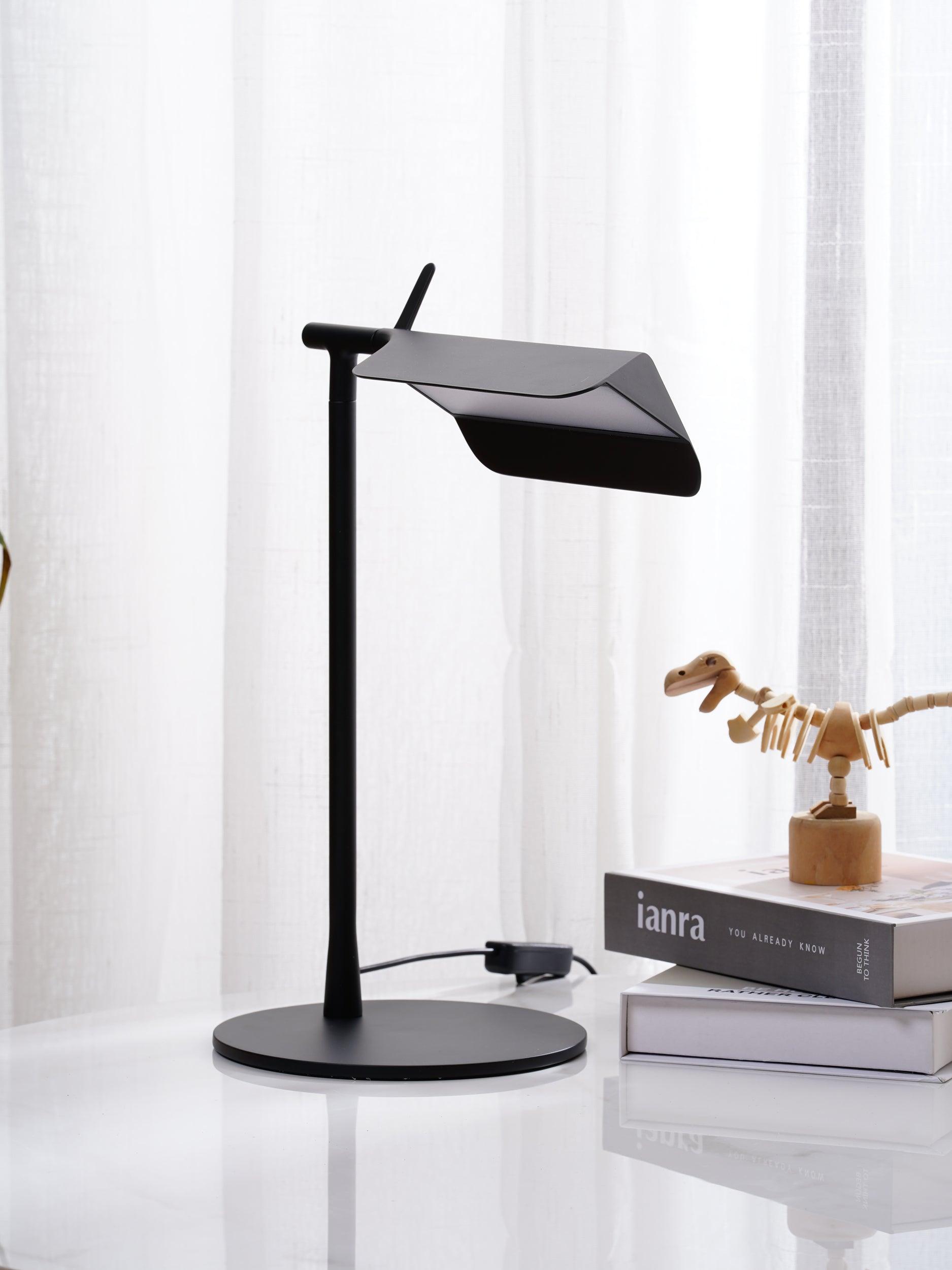 Pivot Ease Adjustable LED Table Lamp with USB Port - Modern Desk Light for Home Office, Bedroom & Study Room - Perfect for Reading, Working & Nightstand Use