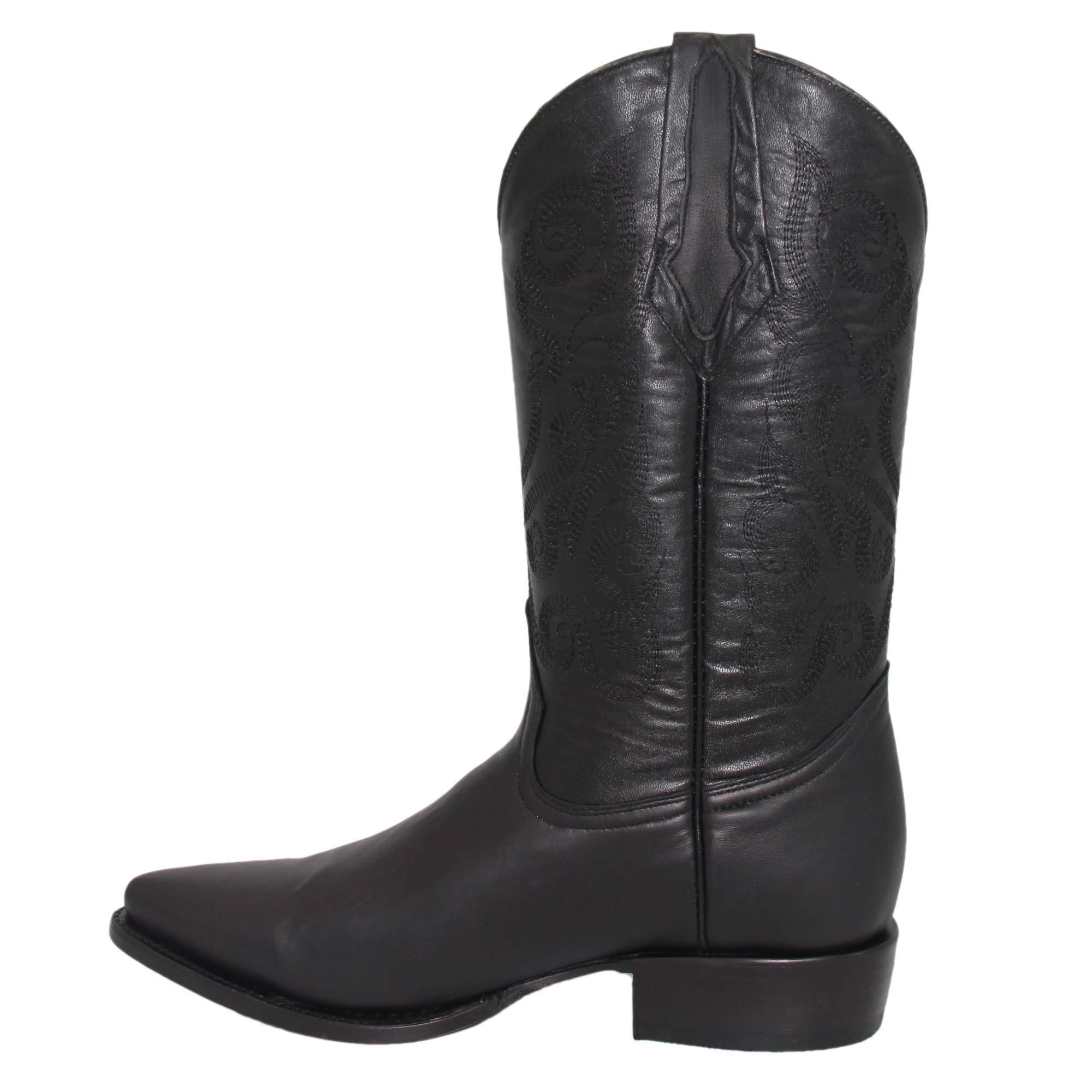 Genuine Cowhide Leather Men's Western Cowboy Boots - Rodeo J Toe Style for Country Dancing, Rodeo & Casual Wear