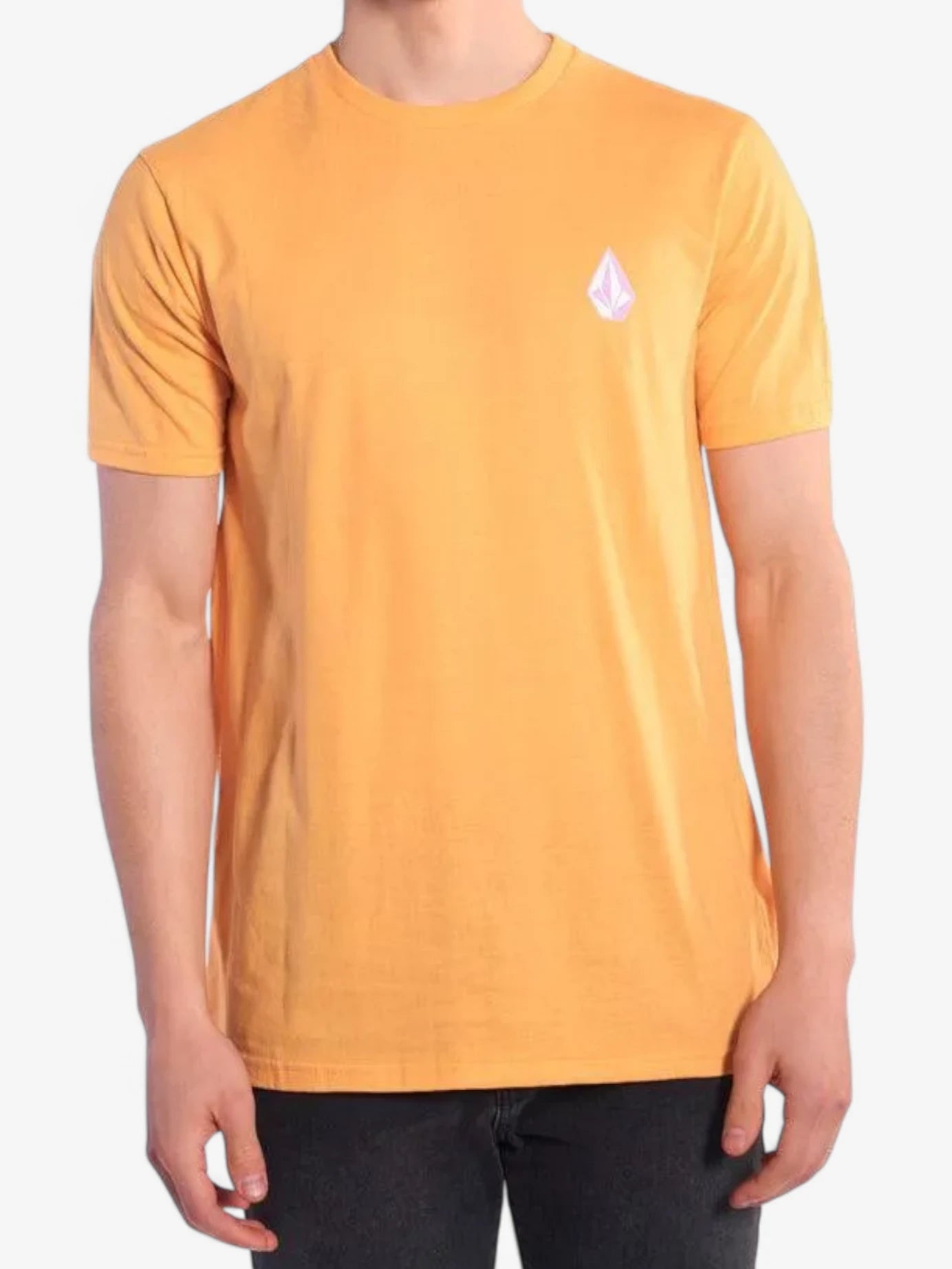 Volcom Hopes Basic Yellow Print T-Shirt for Men - Comfortable Cotton Tee for Casual Wear, Street Style & Everyday Outfits