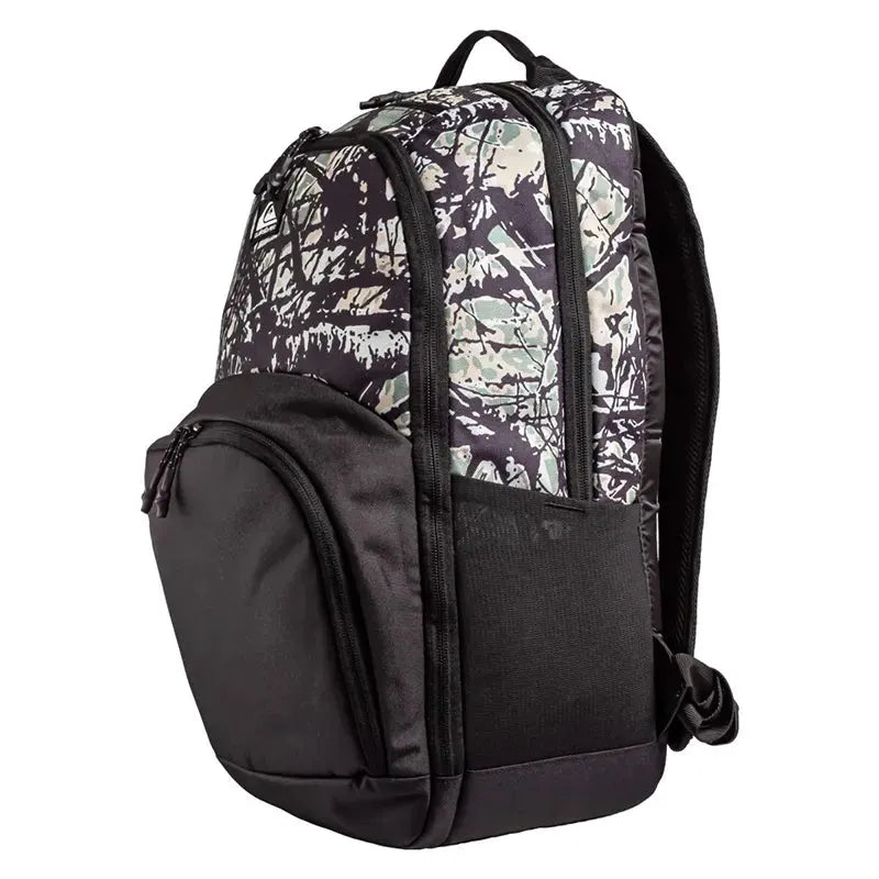 Quiksilver 1969 Special 2.0 Backpack - Stylish Black Print Laptop Bag for Men & Women | Perfect for School, Travel, and Outdoor Adventures