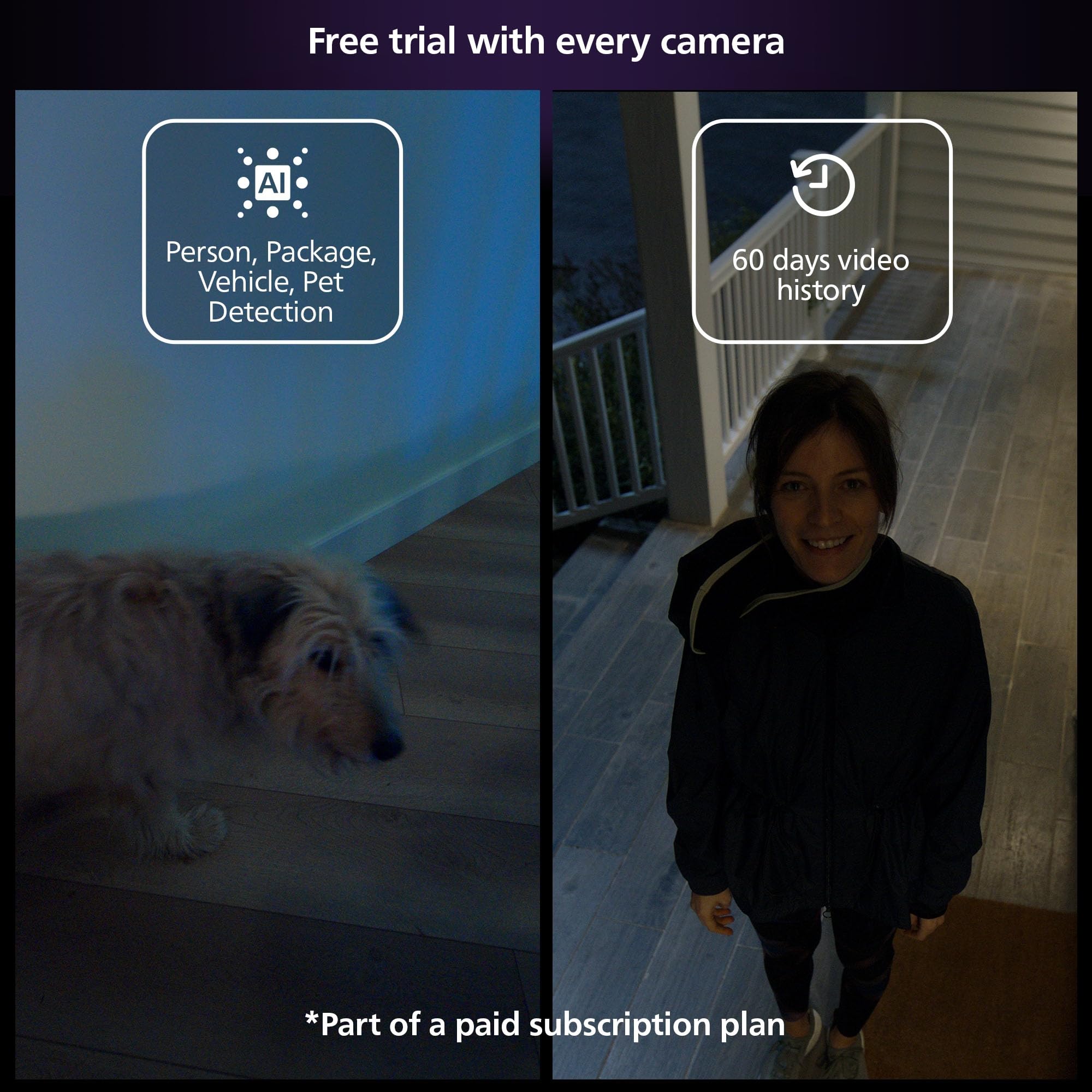 Philips Hue Secure Wired Camera with Desktop Stand - Indoor Home Security Camera, 1080p HD Video, Night Vision, Motion Detection | Perfect for Home Office, Baby Monitor & Pet Surveillance (White)