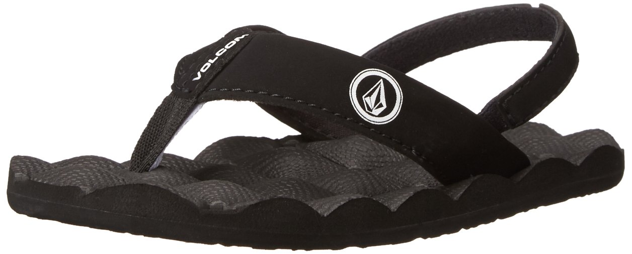 Volcom Youth Recliner Sandals for Kids - Comfortable Adjustable Beach & Pool Slides for Boys & Girls - Perfect for Summer Outdoor Activities
