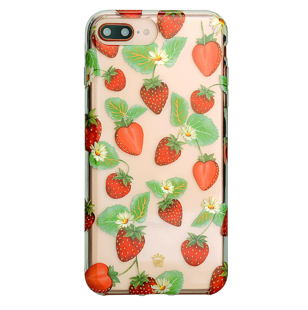 Strawberry Fields iPhone Case - Cute Floral Design Protective Cover for iPhone 13/14/15 Pro Max - Perfect for Everyday Use, Travel & Gift Giving