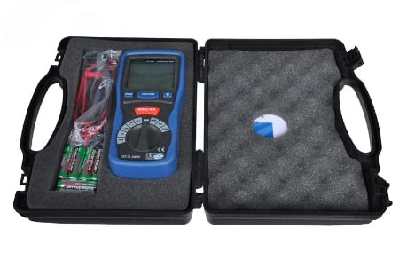 DT-5302 Digital Ground Resistance Tester - Low Resistance Meter, Insulation Tester for Electrical Safety Testing - Perfect for Industrial Maintenance, Home Wiring & DIY Projects