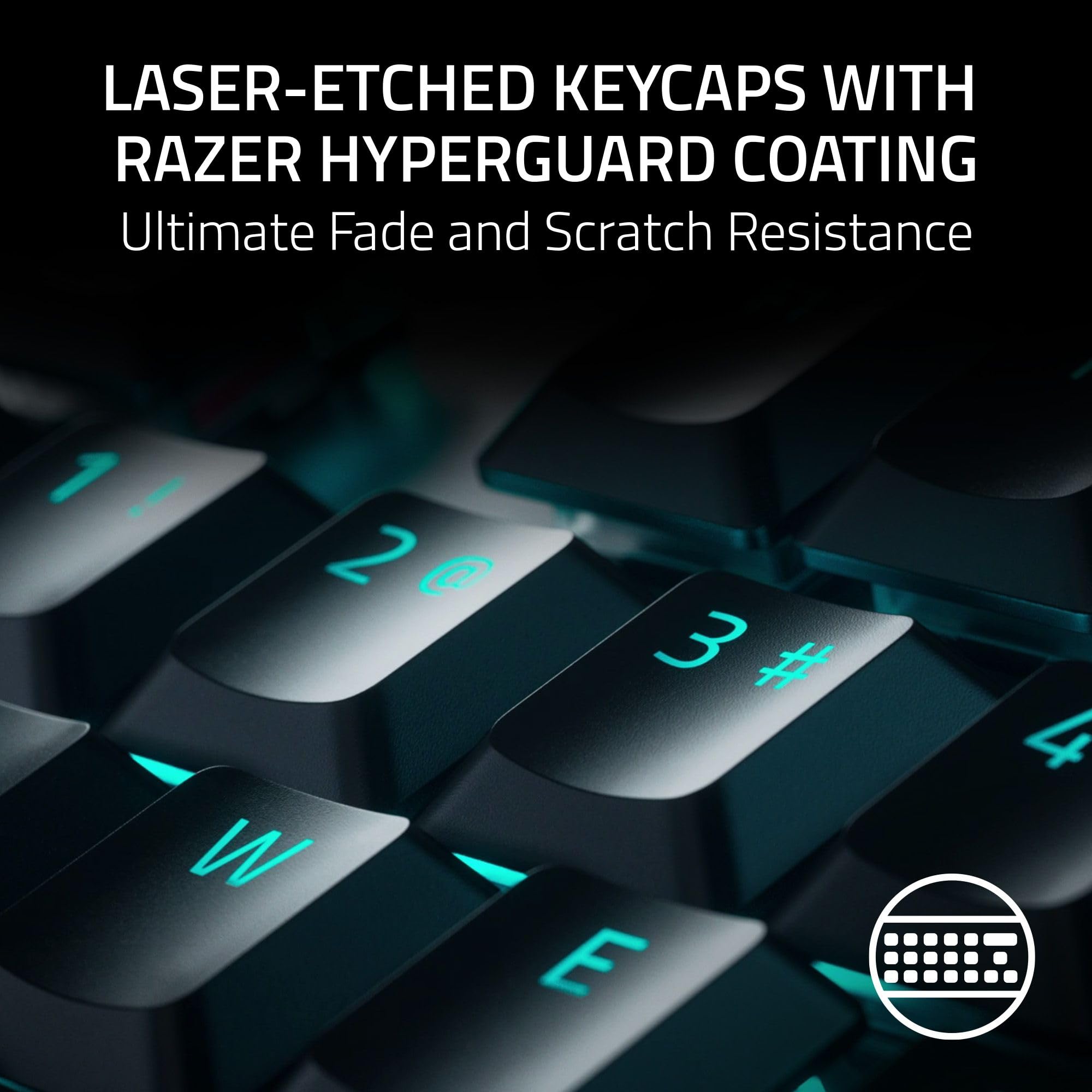Razer DeathStalker V2 Pro TKL Wireless Gaming Keyboard - Low Profile Optical Red Switches (Linear), HyperSpeed Wireless & Bluetooth 5.0, UK Layout, Black | Perfect for Esports, Office Work & Home Gaming Setup
