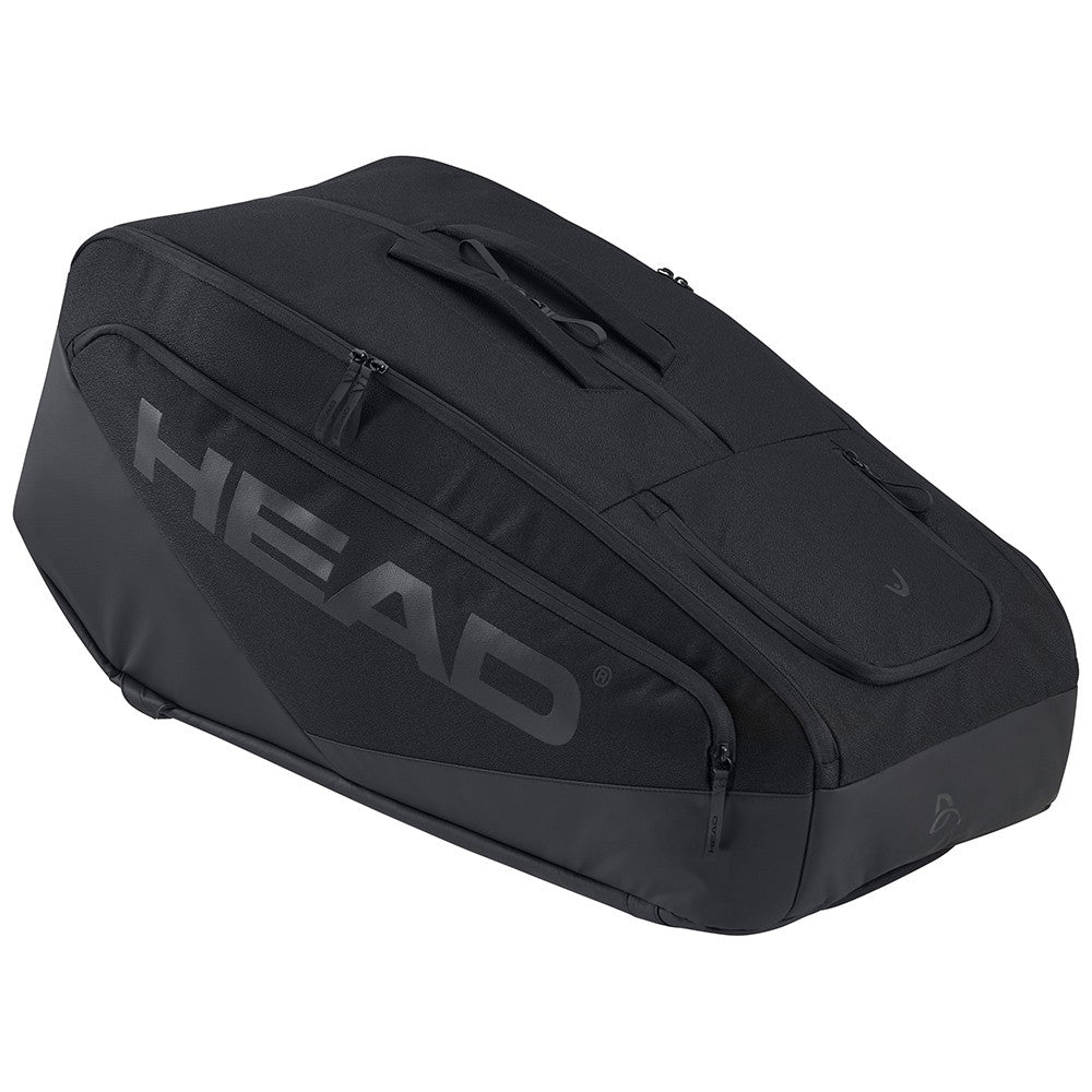 Head Pro X Tennis Racquet Bag XL - Premium Black Tennis Racket Backpack for Players & Coaches - Perfect for Tournaments, Training & Travel