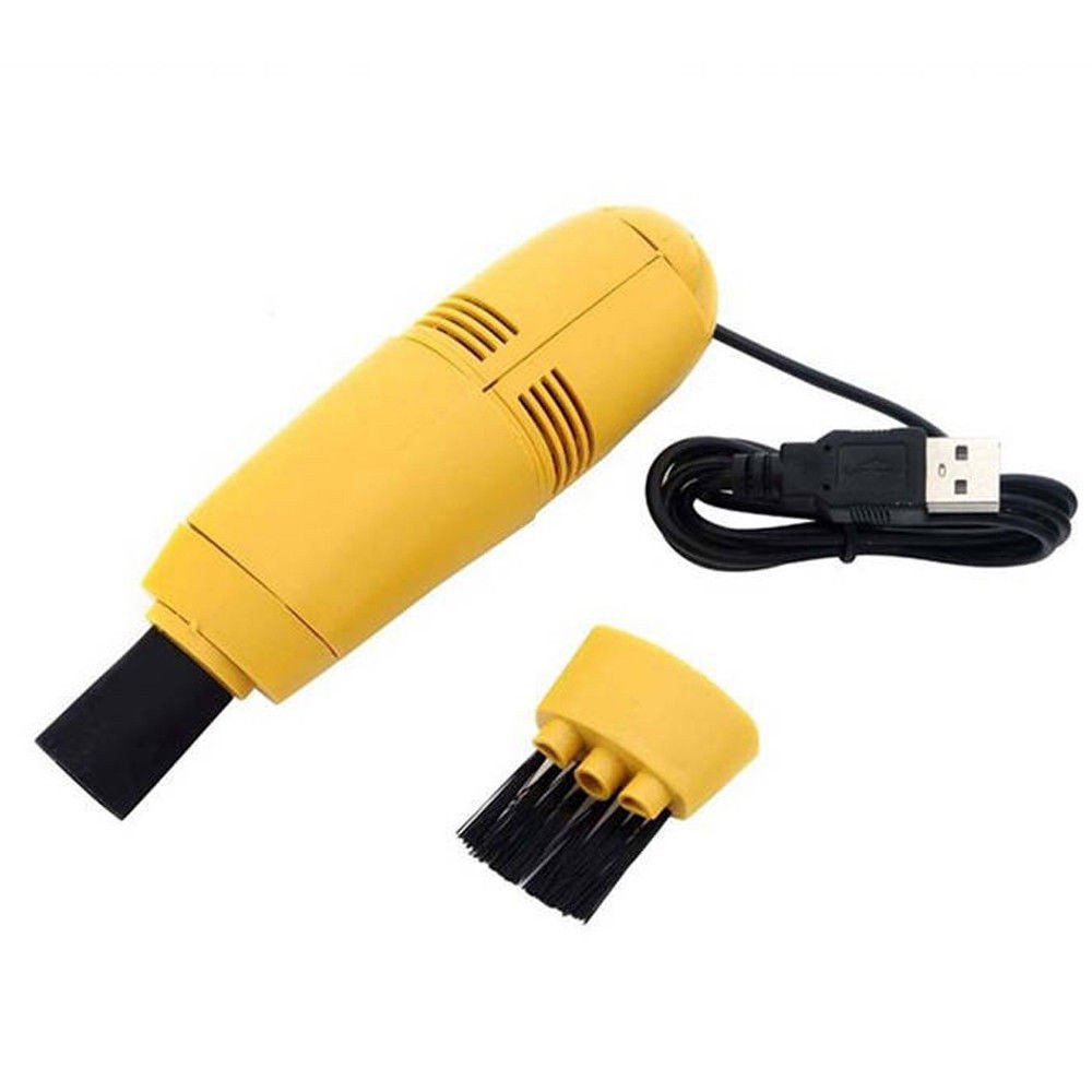 USB Mini Vacuum Cleaner for Keyboard & Laptop - Portable Computer Cleaning Kit with Brush Tools | Perfect for Home, Office & Gaming PC Maintenance