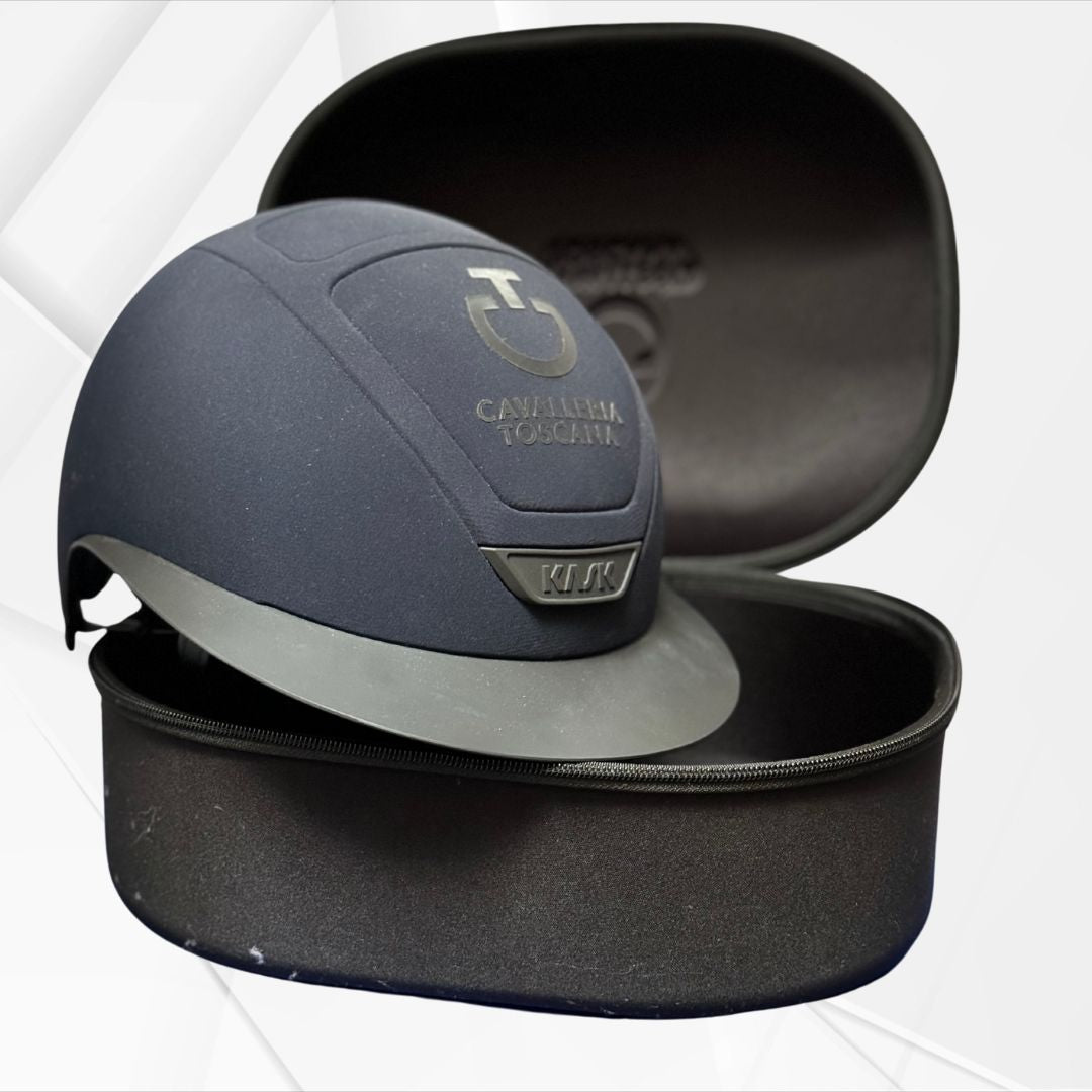 Cavalleria Toscana Limited Edition Wide Brim Equestrian Helmet Size 57 - Perfect for Show Jumping & Dressage Competitions